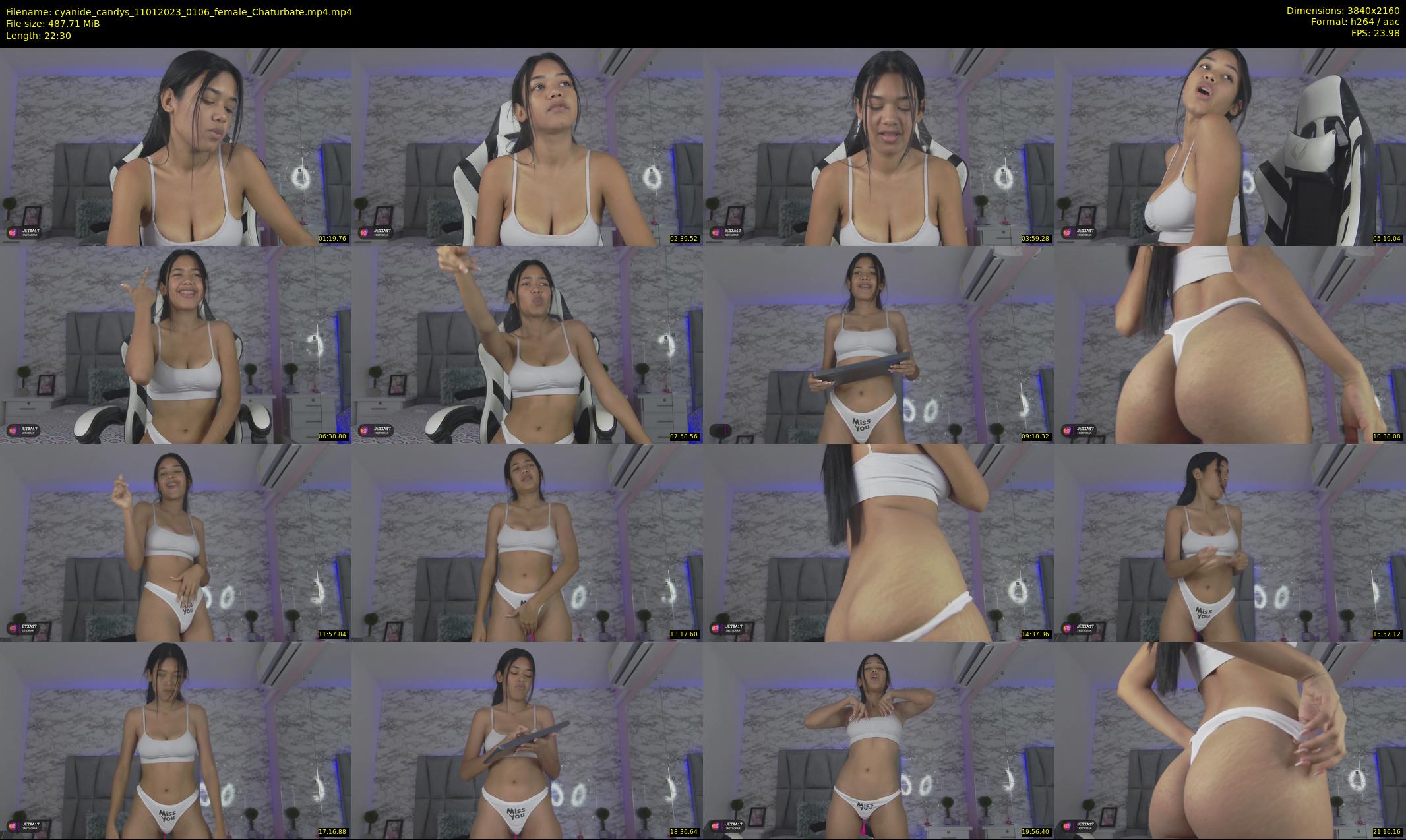 cyanide_candys — 23 minute Chaturbate female cam show recording, 4K, Jan 11, 2023