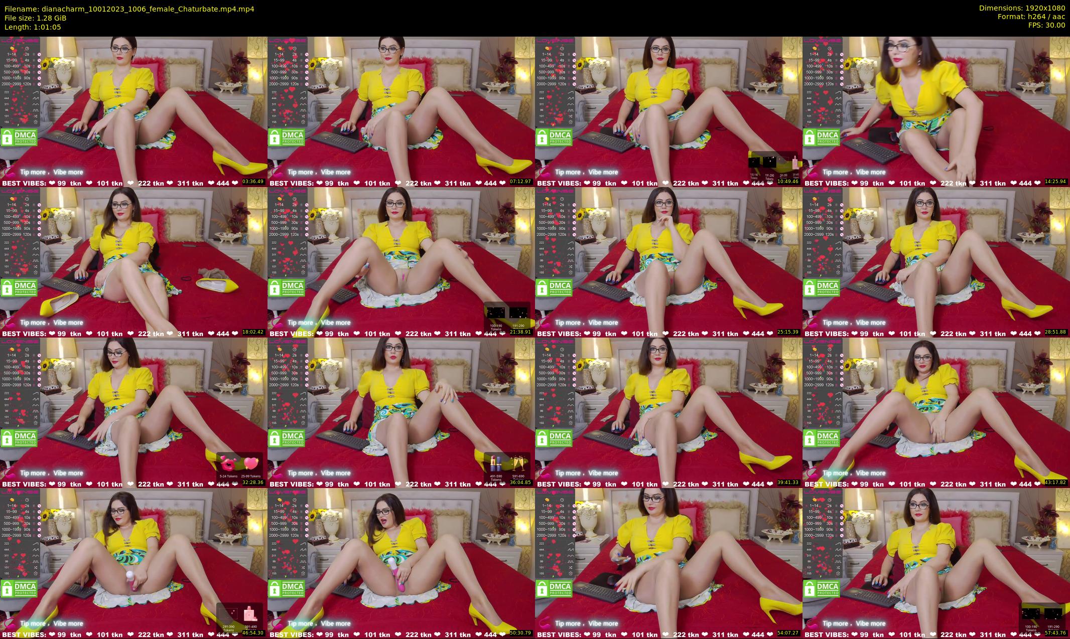 dianacharm — 62 minute Chaturbate female cam show recording, 1080p, Jan 10, 2023