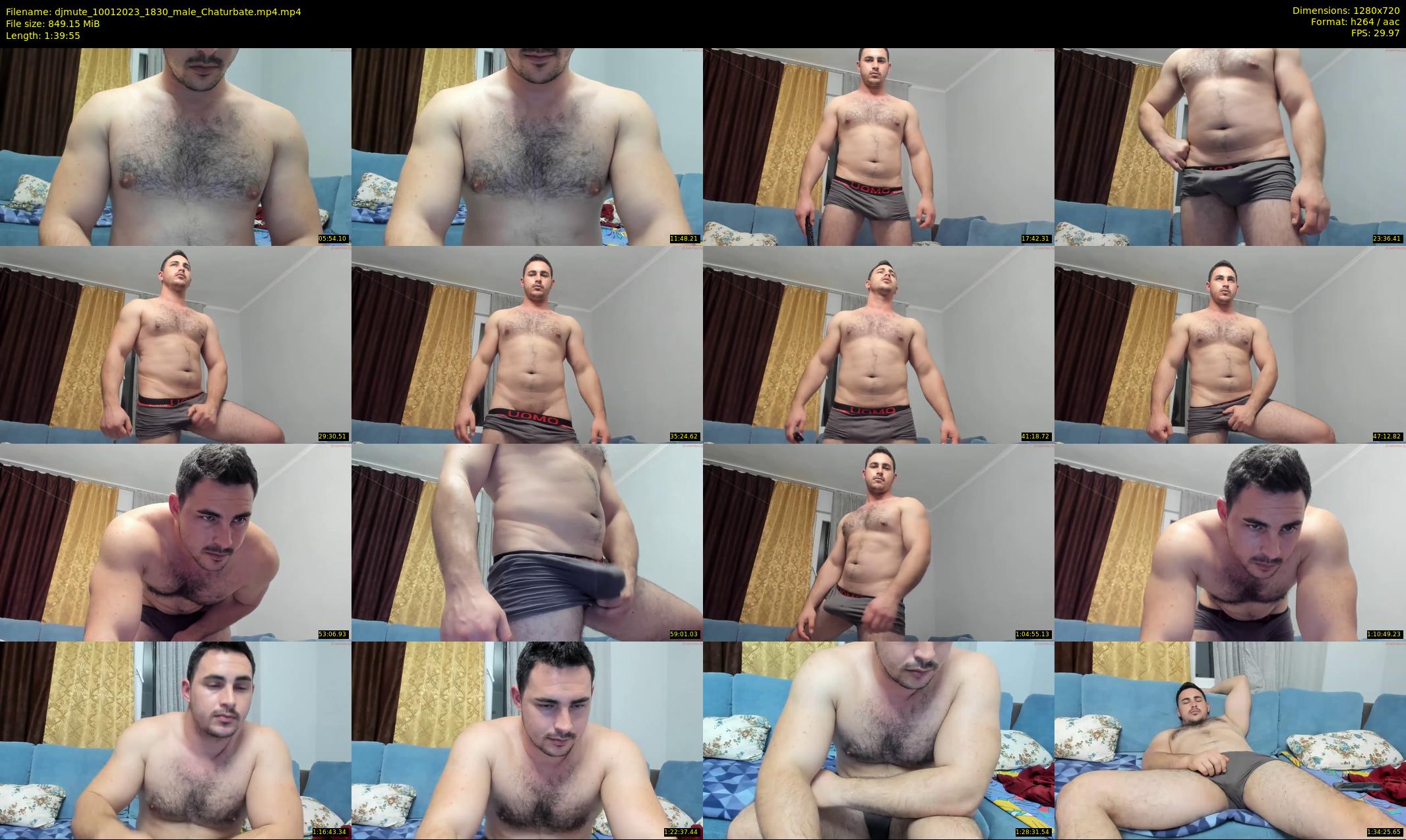 djmute — 100 minute Chaturbate male cam show recording, 720p, Jan 10, 2023