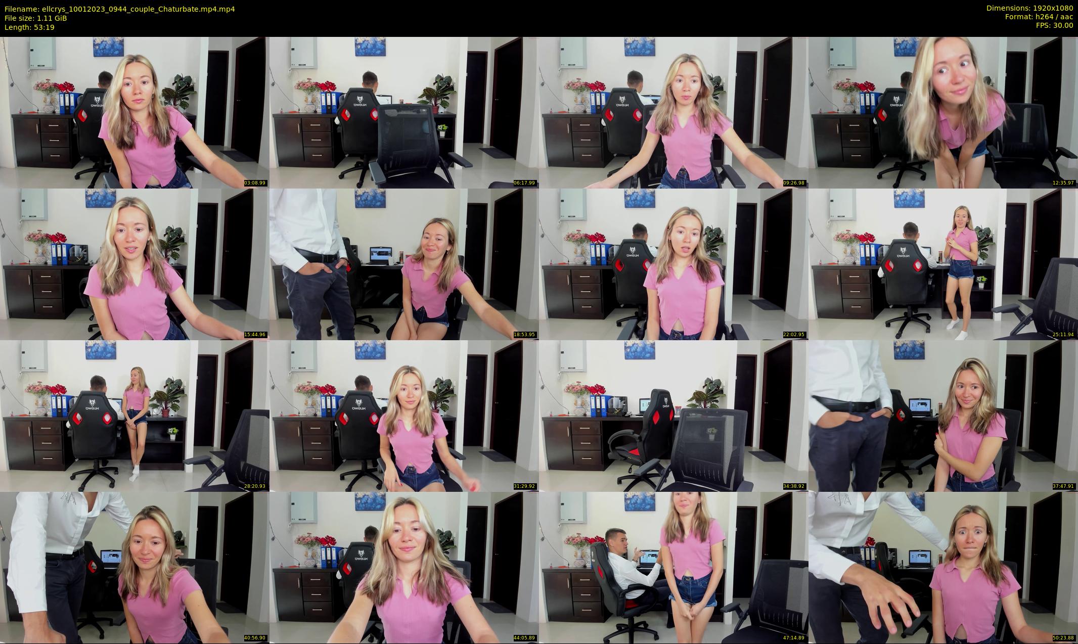 ellcrys — 54 minute Chaturbate couple cam show recording, 1080p, Jan 10, 2023