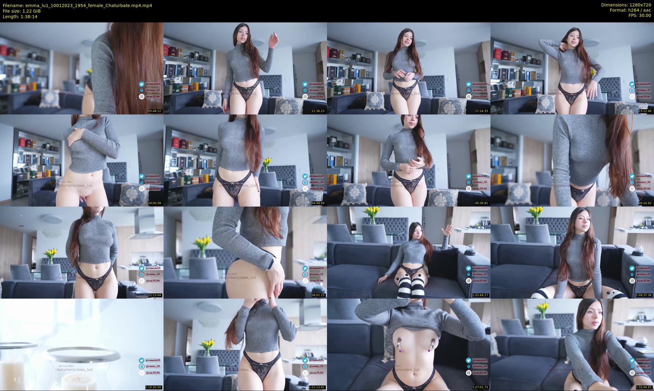 emma_lu1 — 99 minute Chaturbate female cam show recording, 720p, Jan 10, 2023