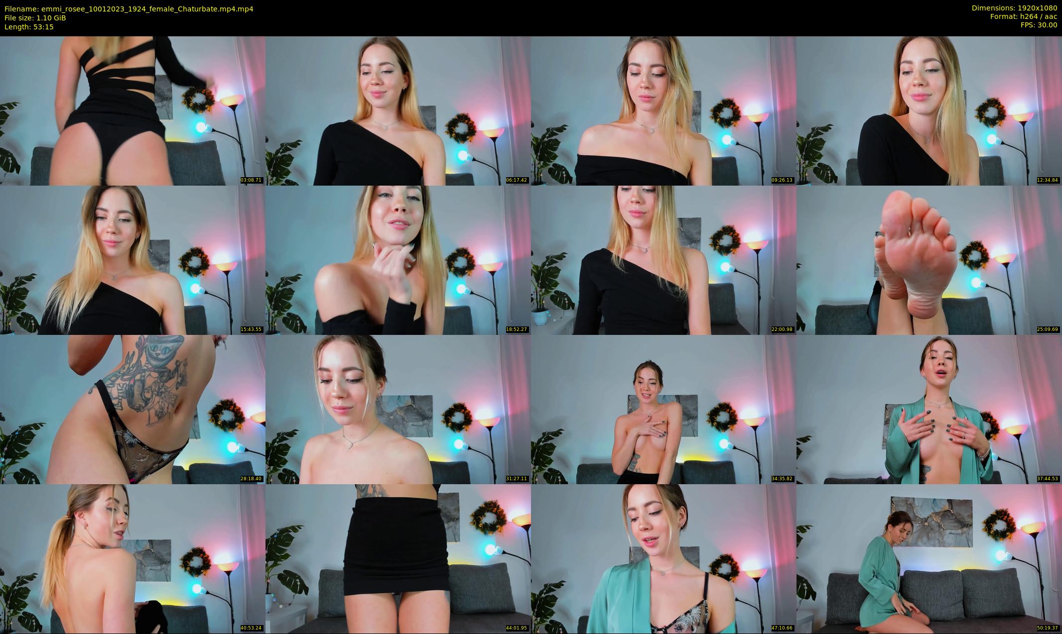 emmi_rosee — 54 minute Chaturbate female cam show recording, 1080p, Jan 10, 2023