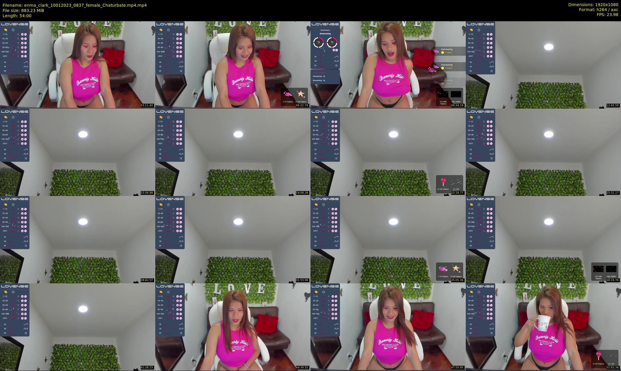 enma_clark — 54 minute Chaturbate female cam show recording, 1080p, Jan 10, 2023