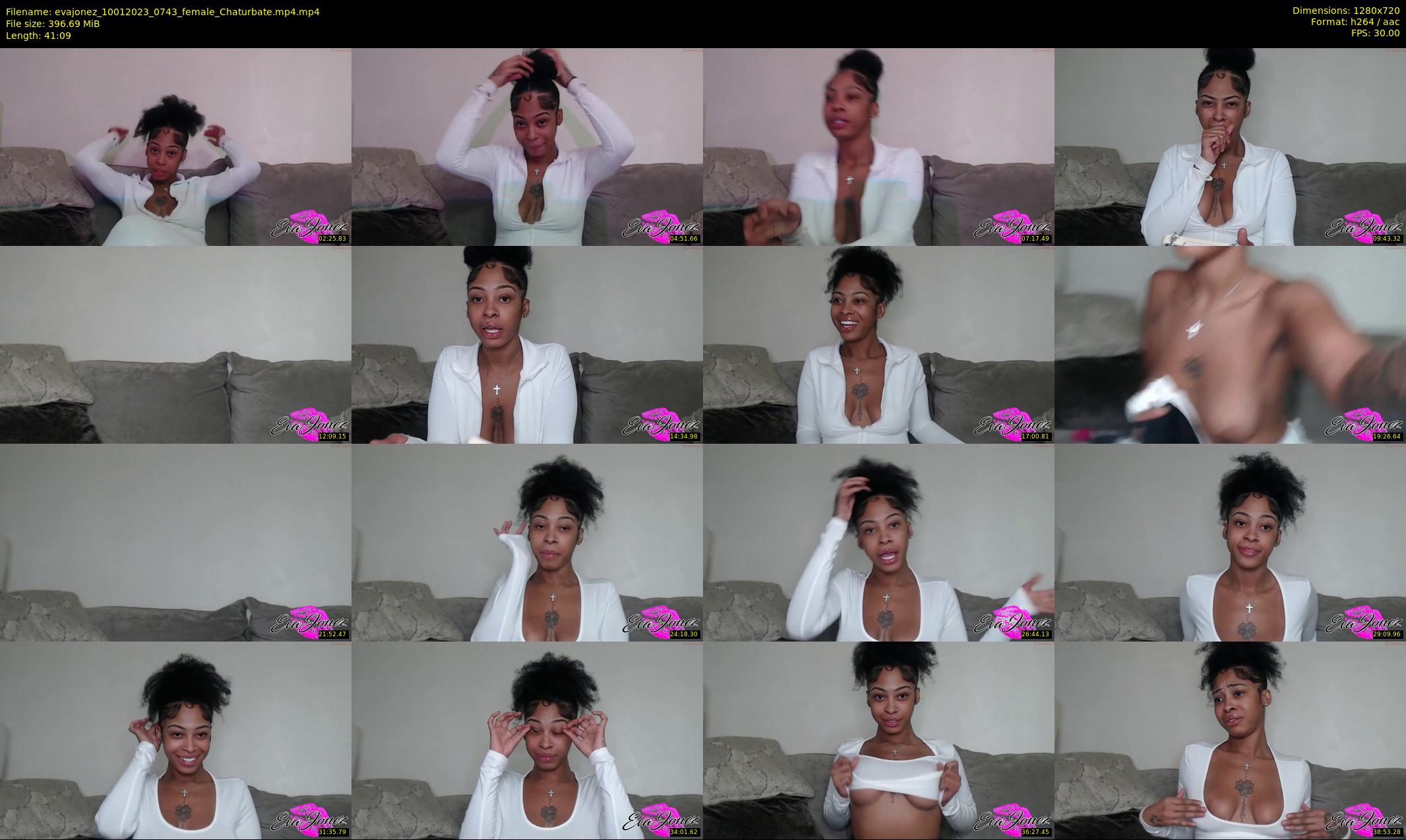 evajonez — 42 minute Chaturbate female cam show recording, 720p, Jan 10, 2023