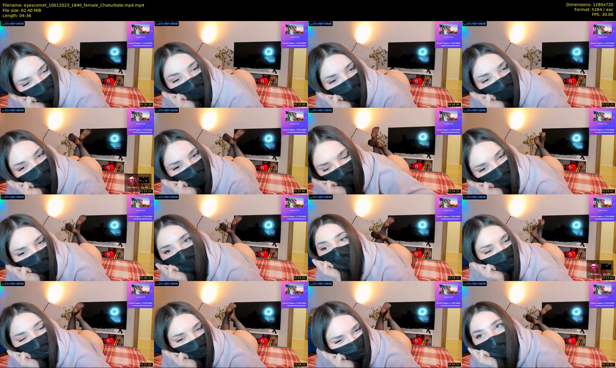 eyescomet — 5 minute Chaturbate female cam show recording, 720p, Jan 10, 2023