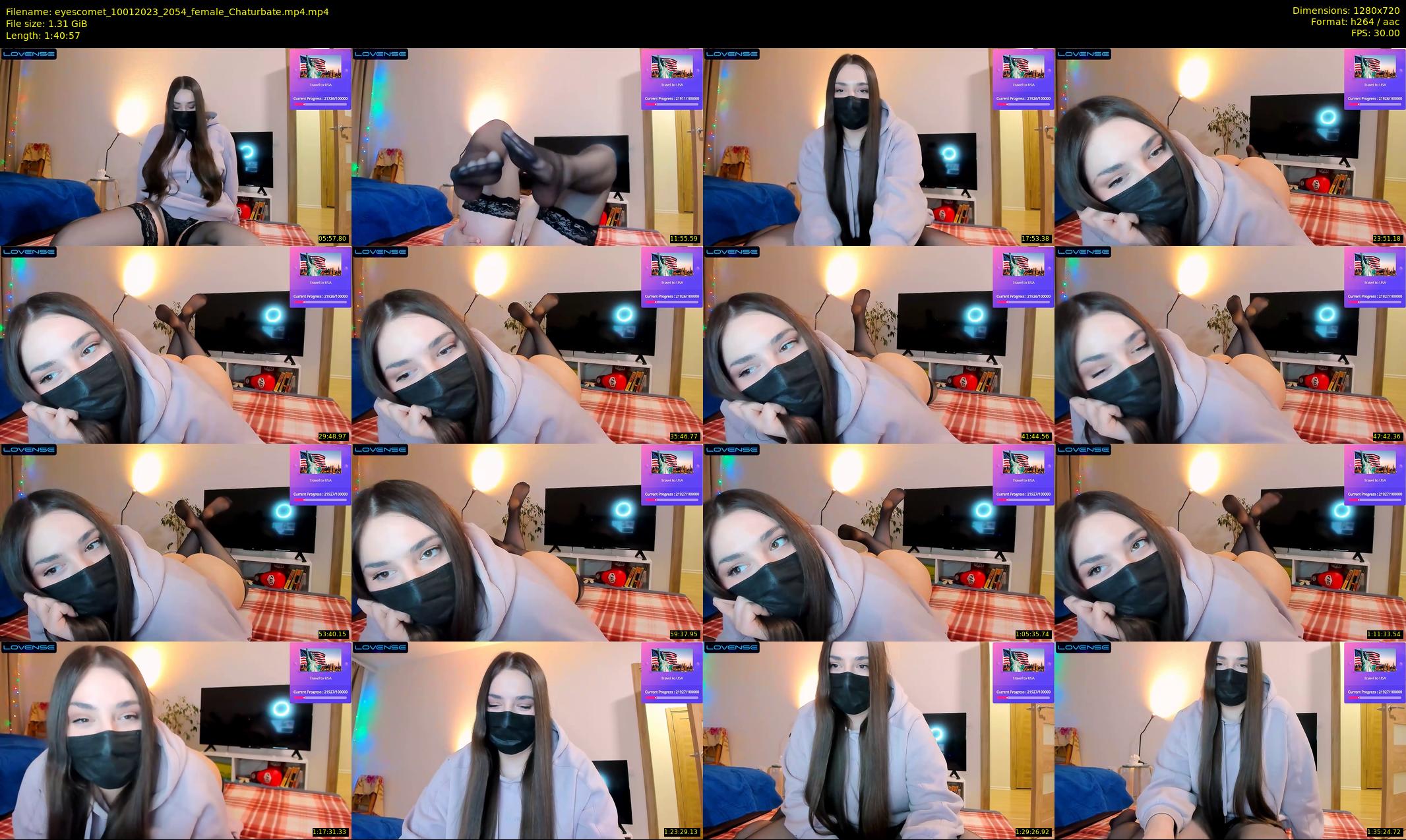 eyescomet — 101 minute Chaturbate female cam show recording, 720p, Jan 10, 2023
