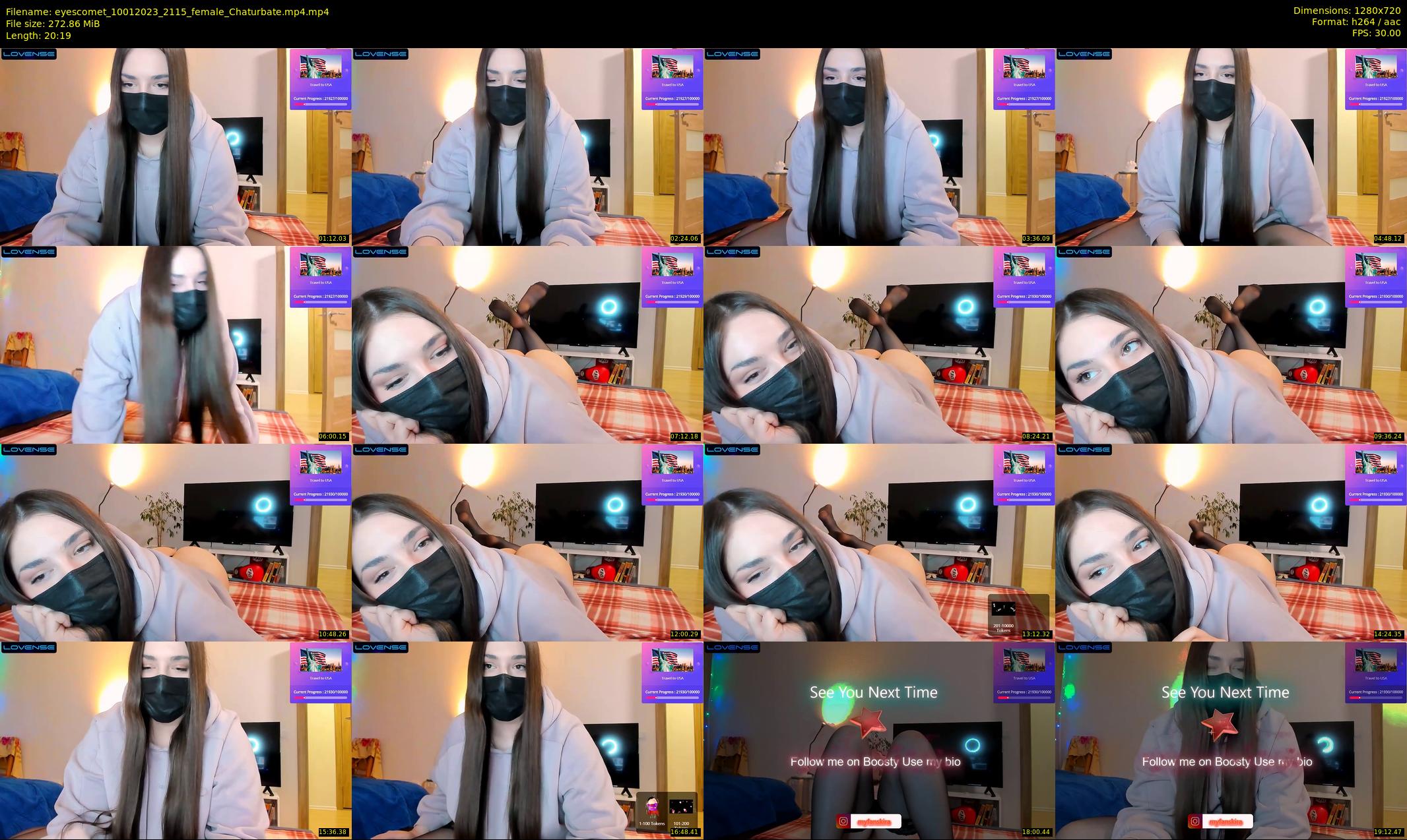 eyescomet — 21 minute Chaturbate female cam show recording, 720p, Jan 10, 2023