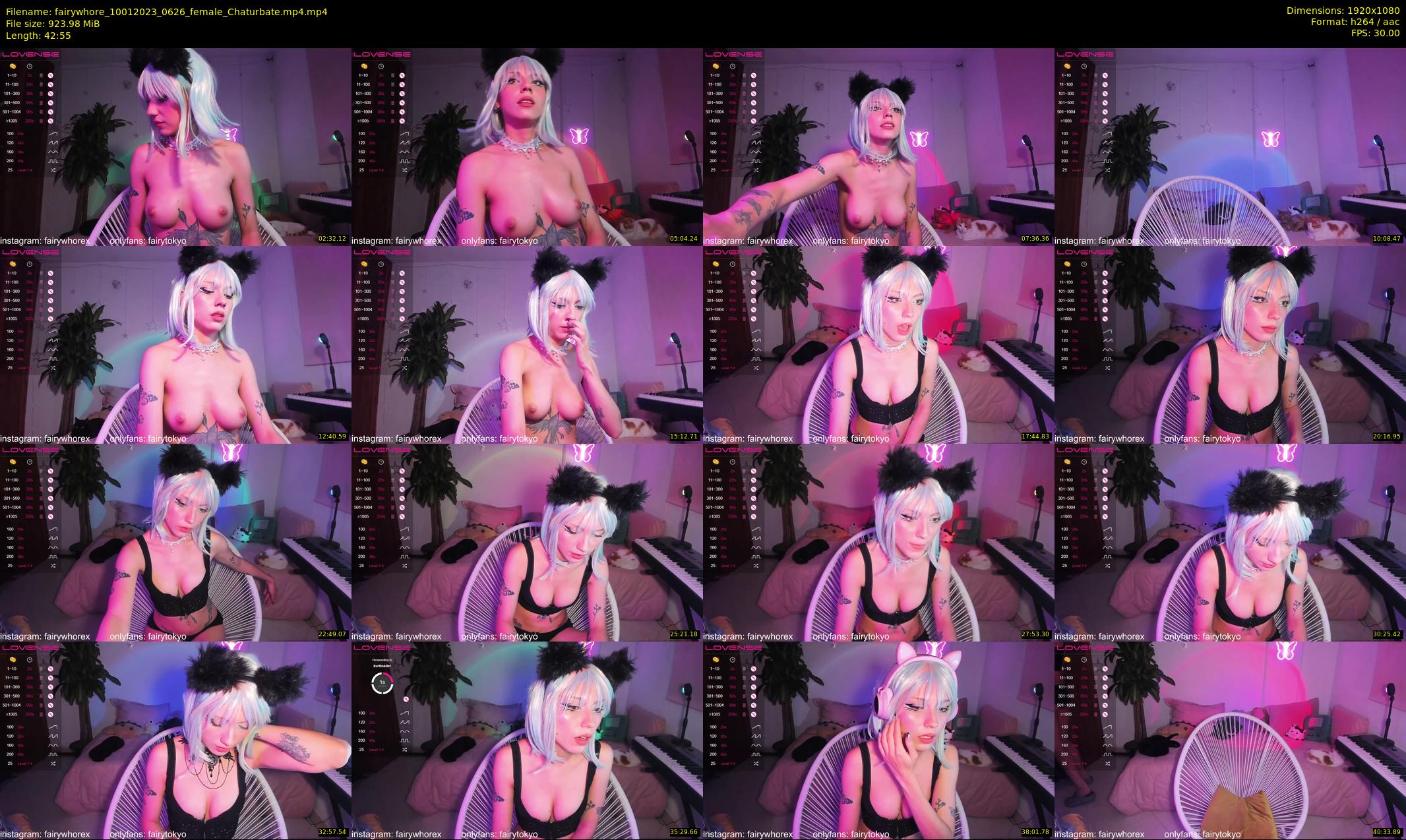 fairywhore — 43 minute Chaturbate female cam show recording, 1080p, Jan 10, 2023