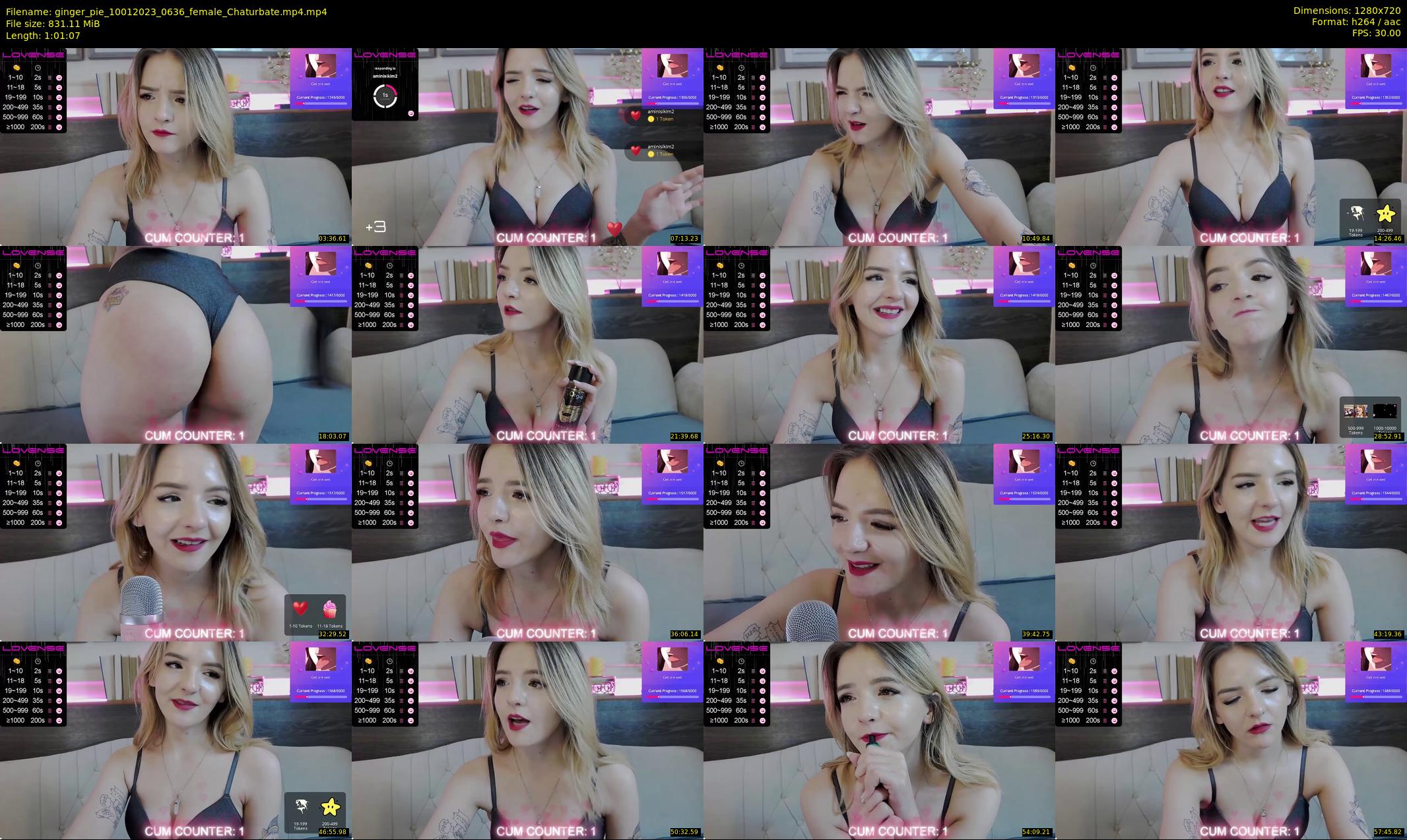 ginger_pie — 62 minute Chaturbate female cam show recording, 720p, Jan 10, 2023