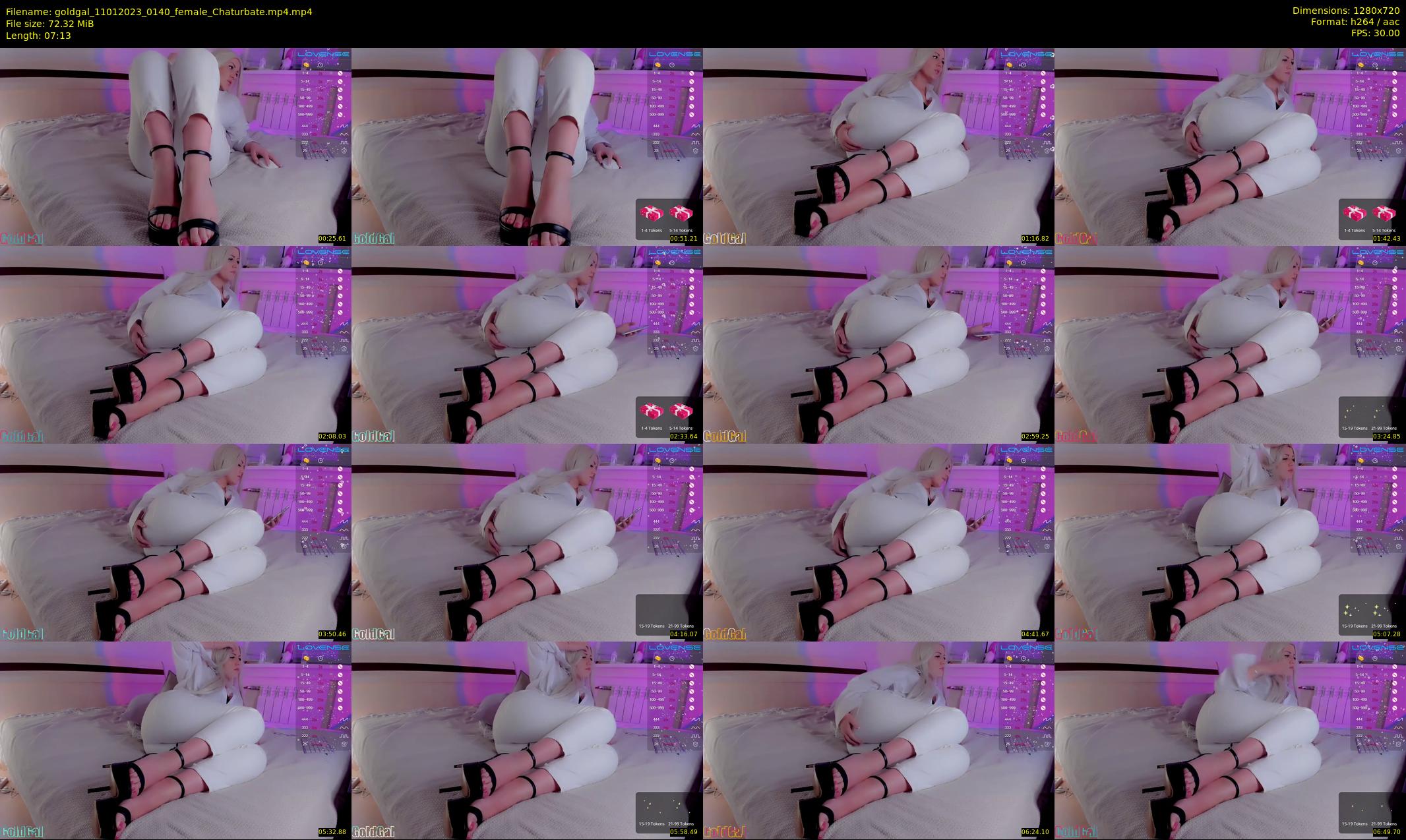 goldgal — 8 minute Chaturbate female cam show recording, 720p, Jan 11, 2023