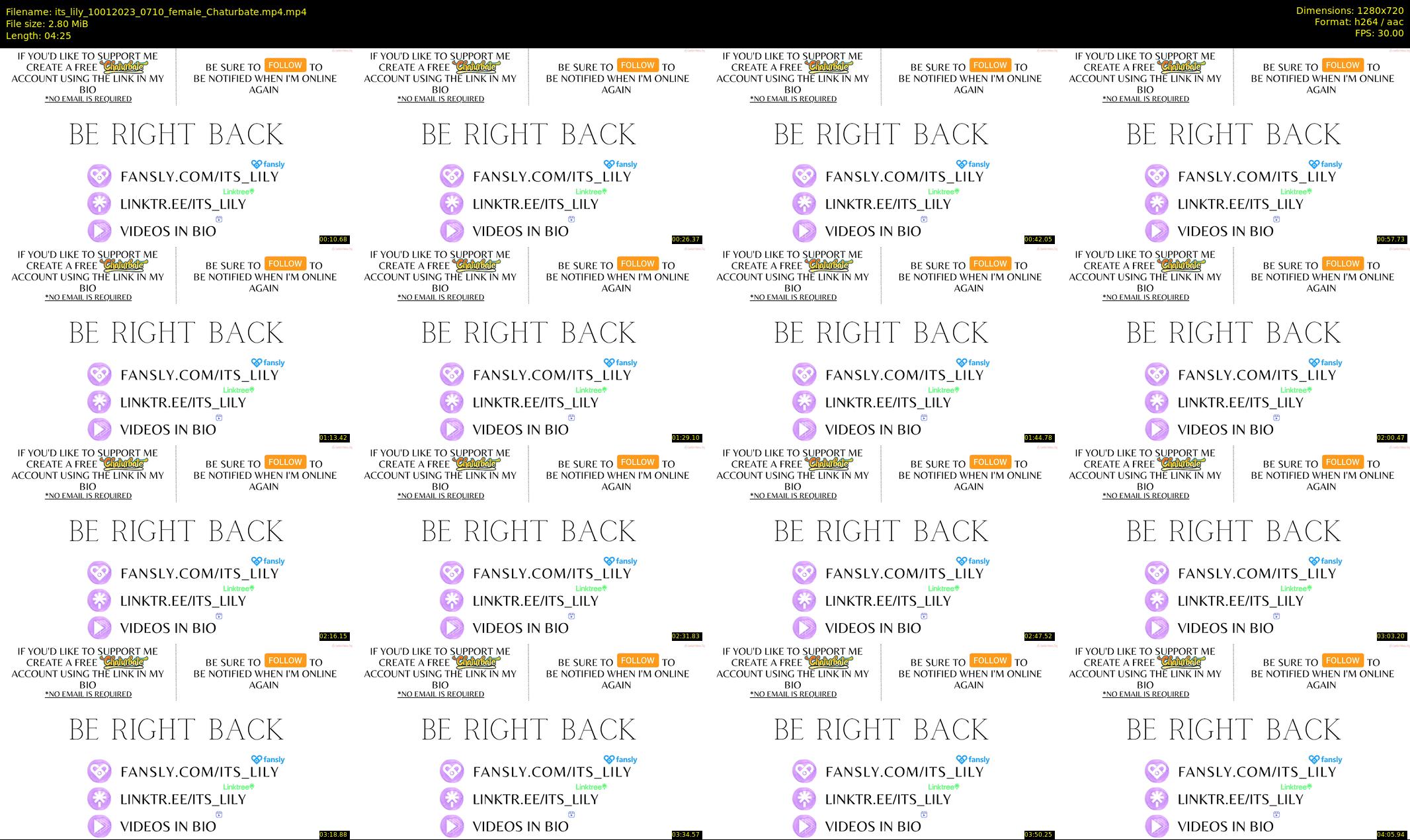 its_lily — 5 minute Chaturbate female cam show recording, 720p, Jan 10, 2023