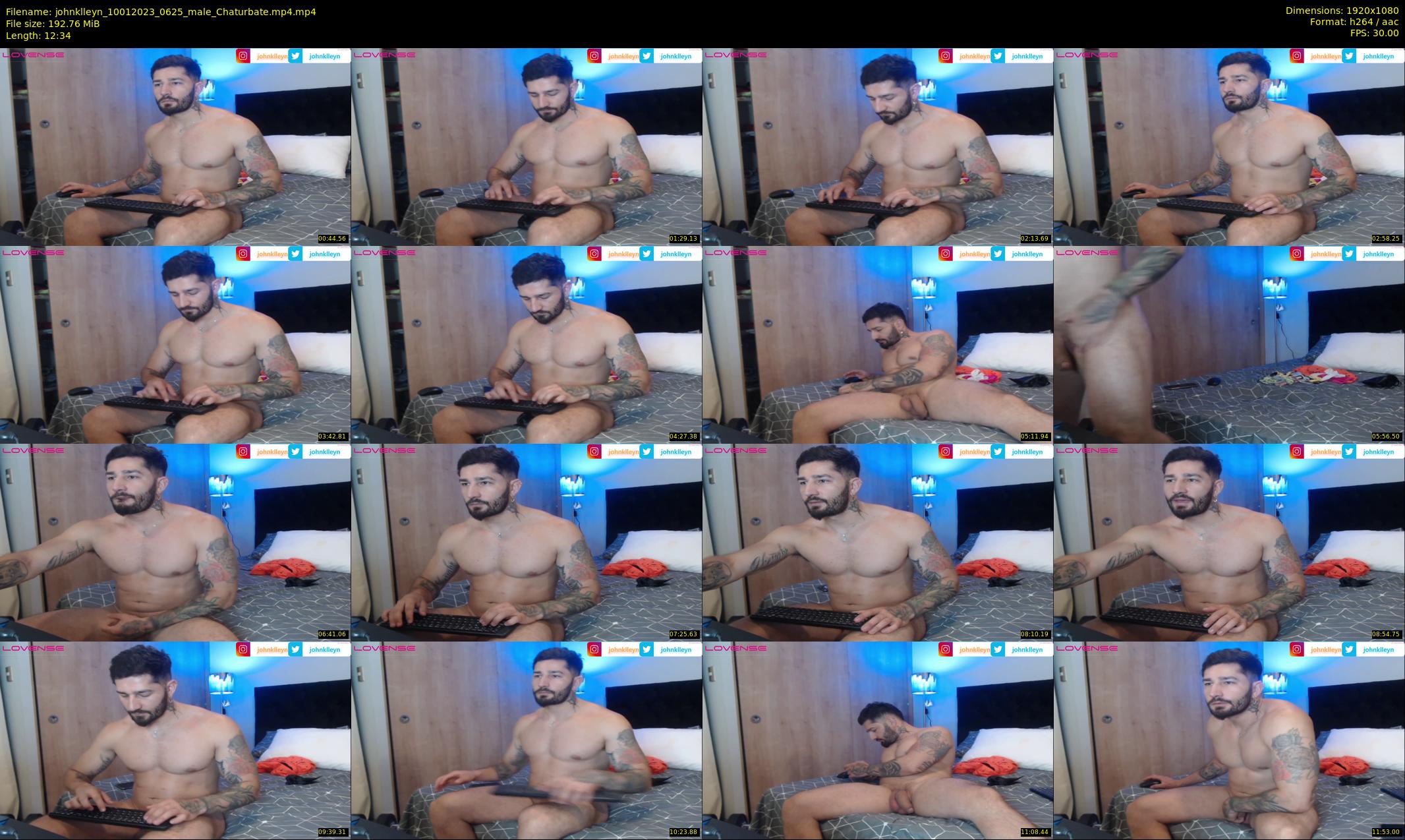 johnklleyn — 13 minute Chaturbate male cam show recording, 1080p, Jan 10, 2023