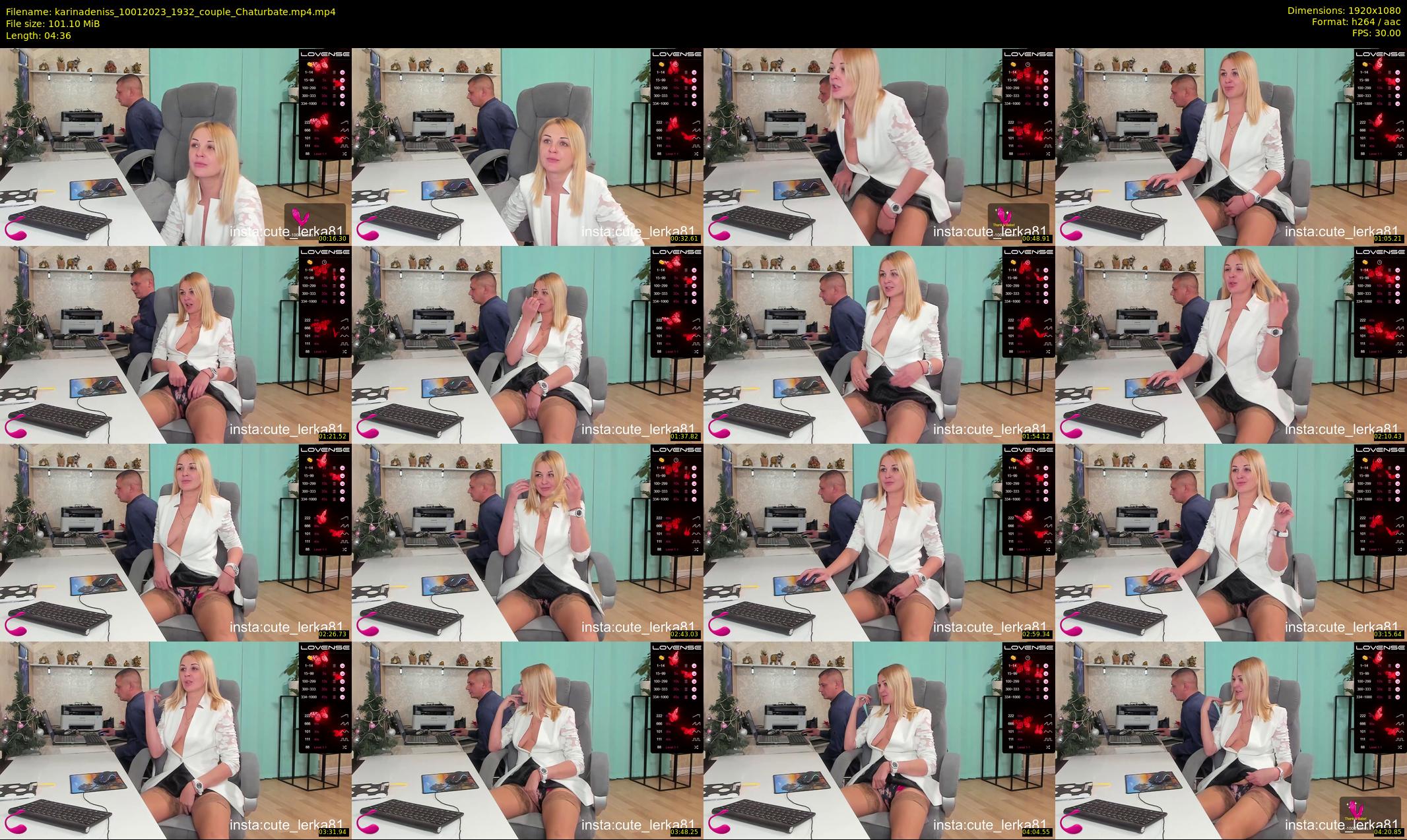 karinadeniss — 5 minute Chaturbate couple cam show recording, 1080p, Jan 10, 2023
