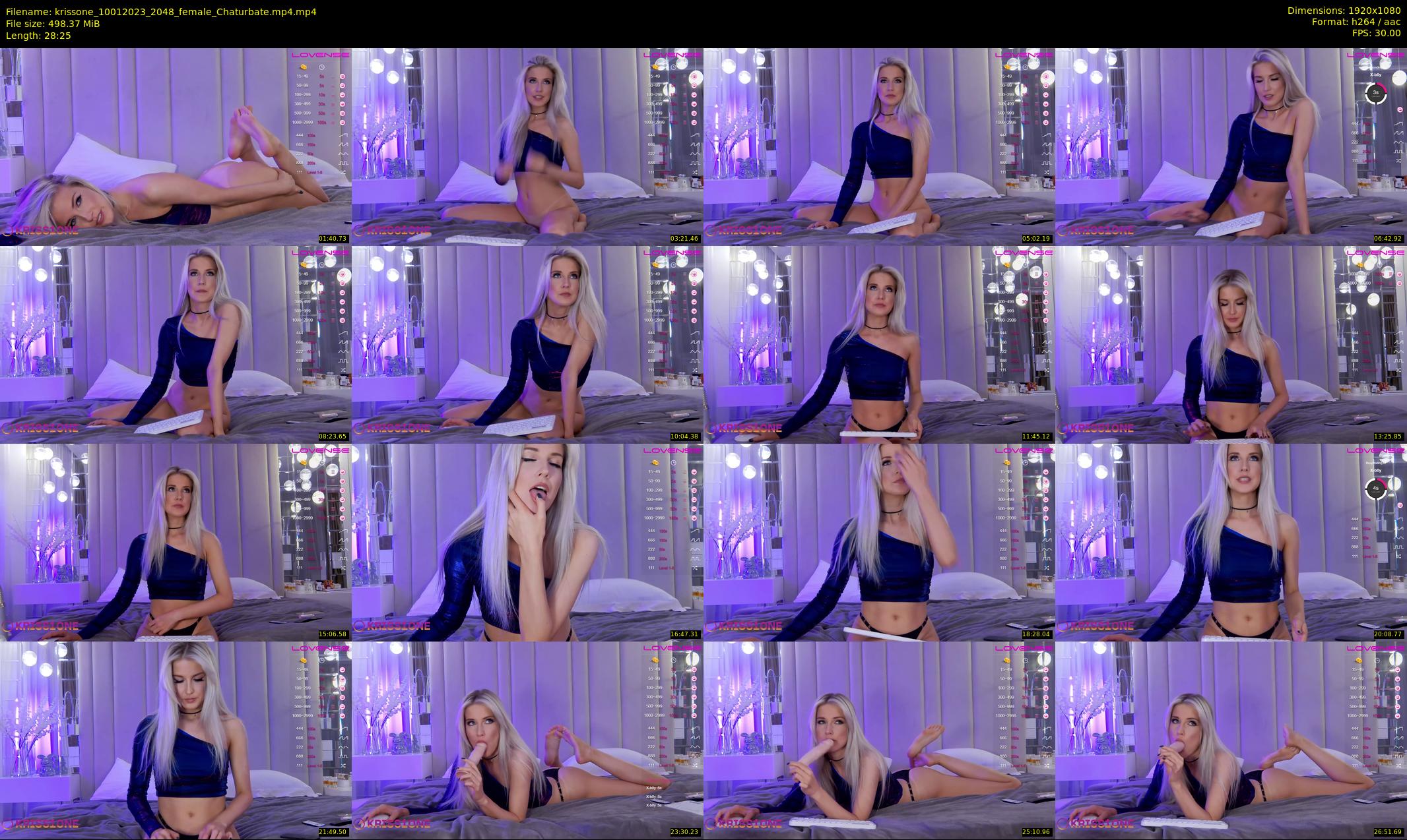 krissone — 29 minute Chaturbate female cam show recording, 1080p, Jan 10, 2023