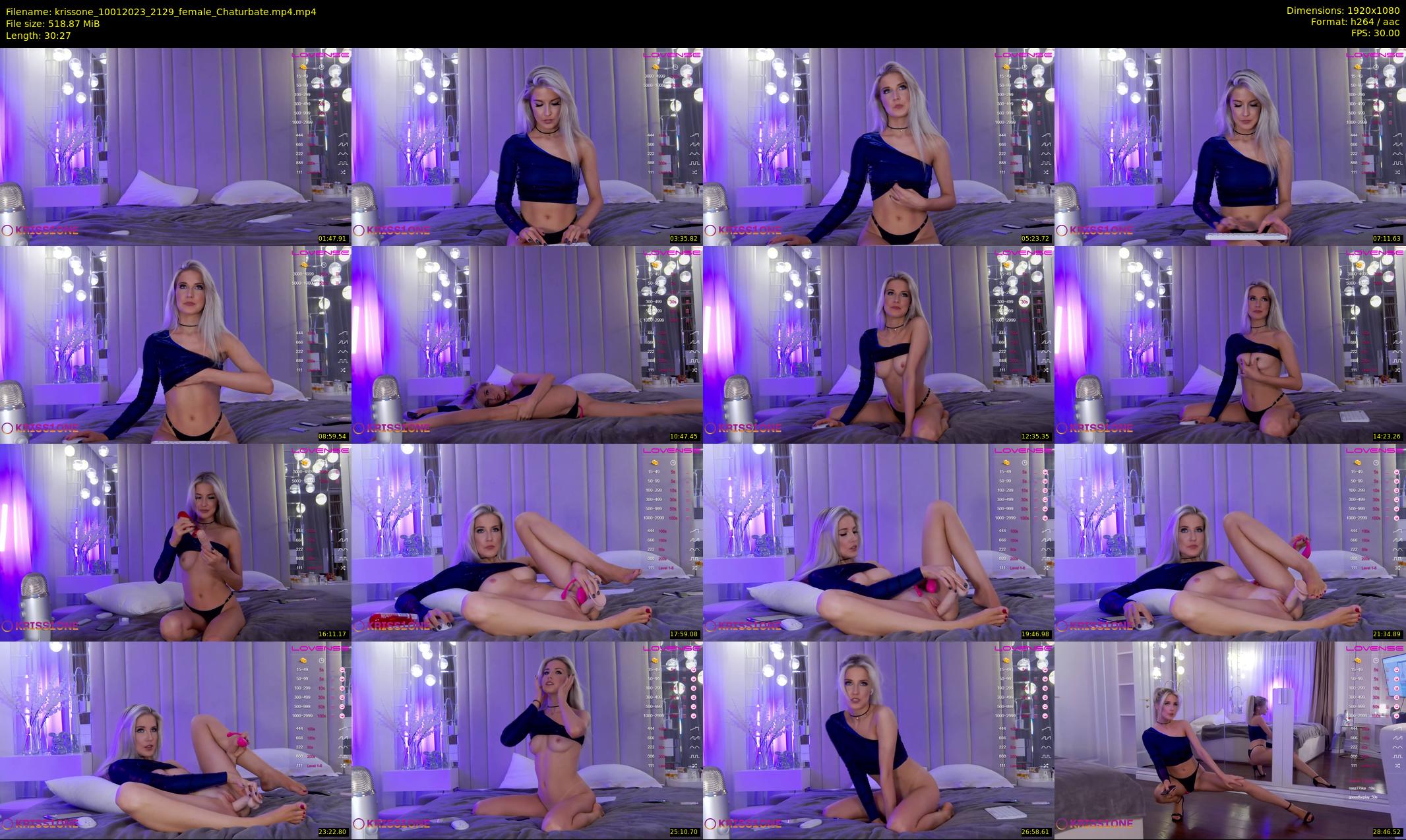 krissone — 31 minute Chaturbate female cam show recording, 1080p, Jan 10, 2023