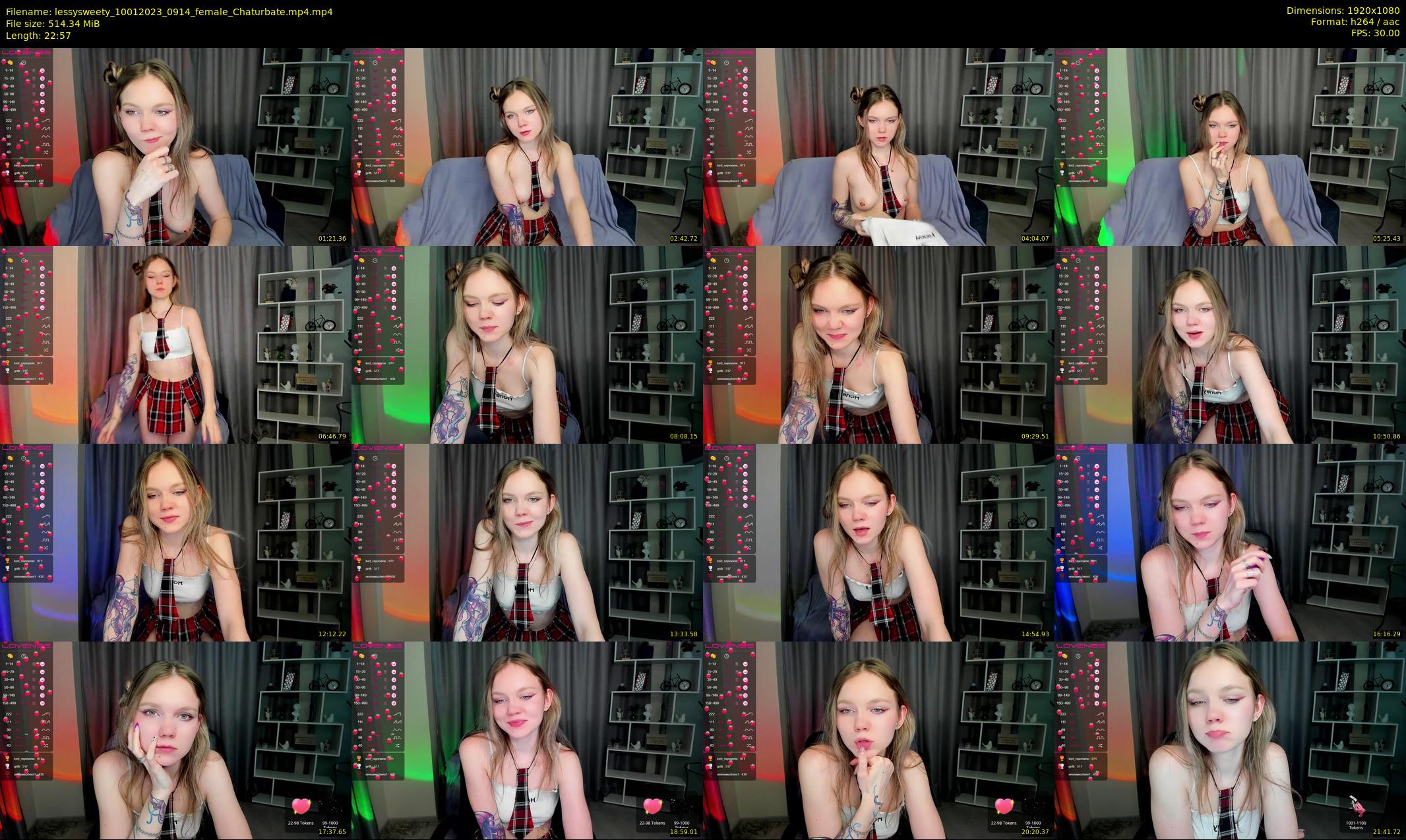lessysweety — 23 minute Chaturbate female cam show recording, 1080p, Jan 10, 2023