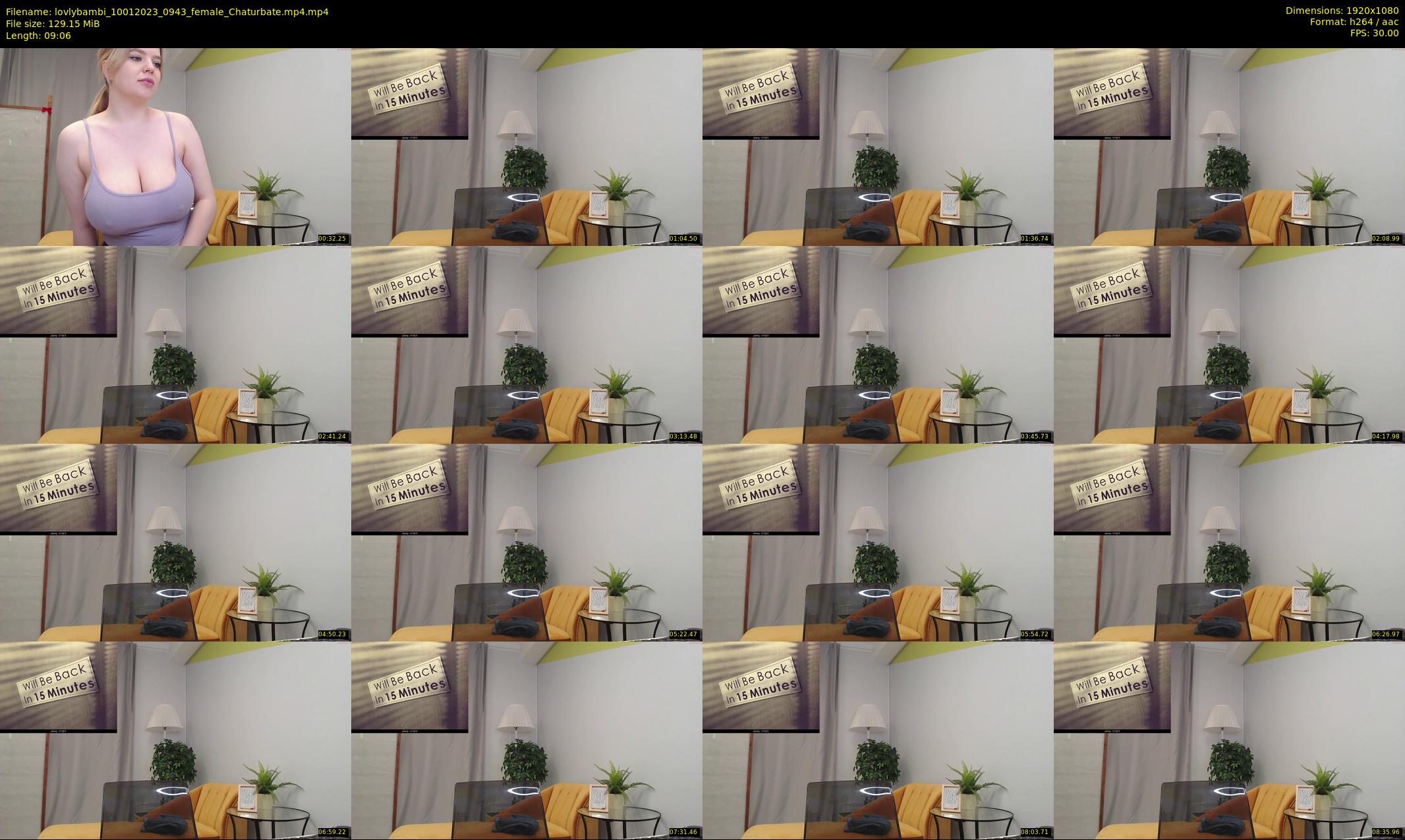 lovlybambi — 10 minute Chaturbate female cam show recording, 1080p, Jan 10, 2023