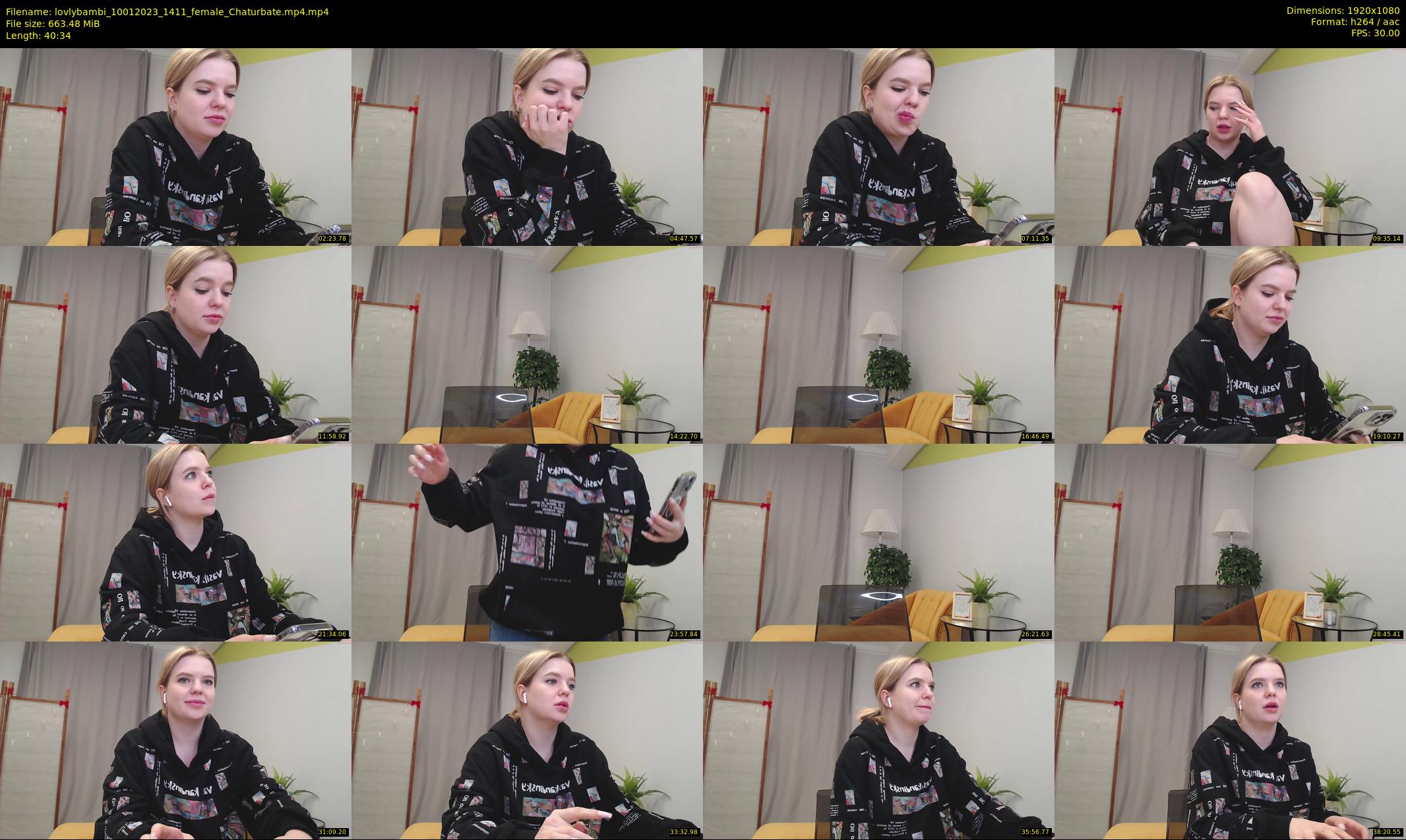 lovlybambi — 41 minute Chaturbate female cam show recording, 1080p, Jan 10, 2023