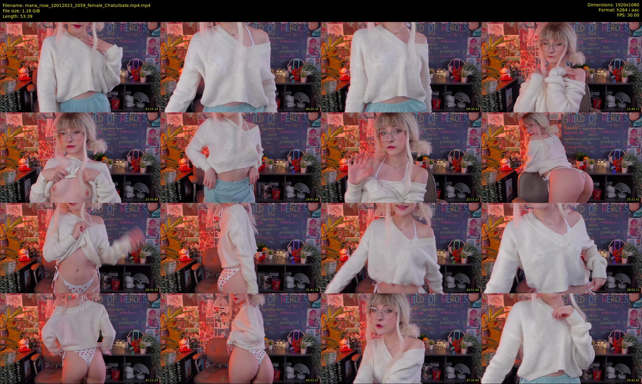 mana_rose — 54 minute Chaturbate female cam show recording, 1080p, Jan 10, 2023