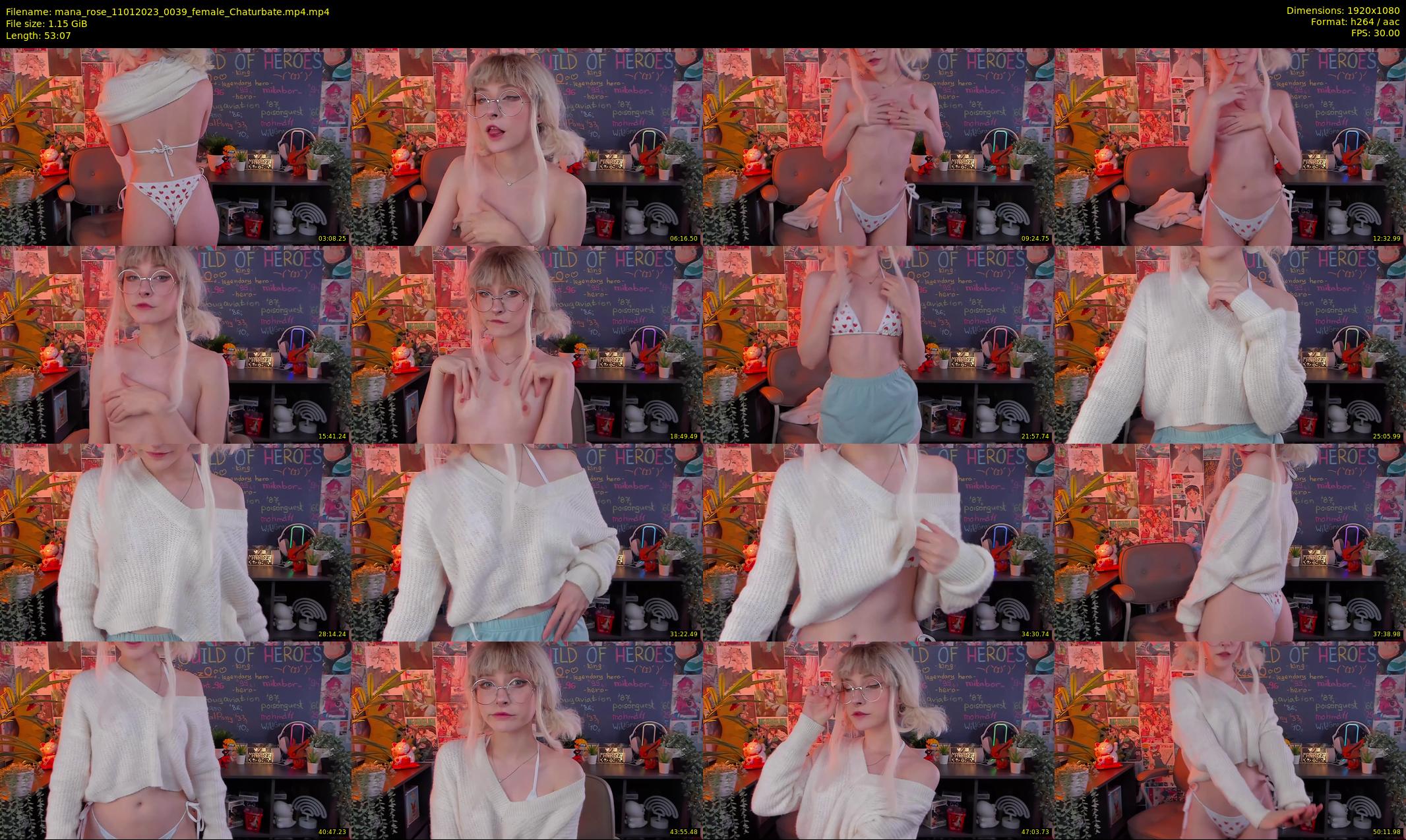 mana_rose — 54 minute Chaturbate female cam show recording, 1080p, Jan 11, 2023