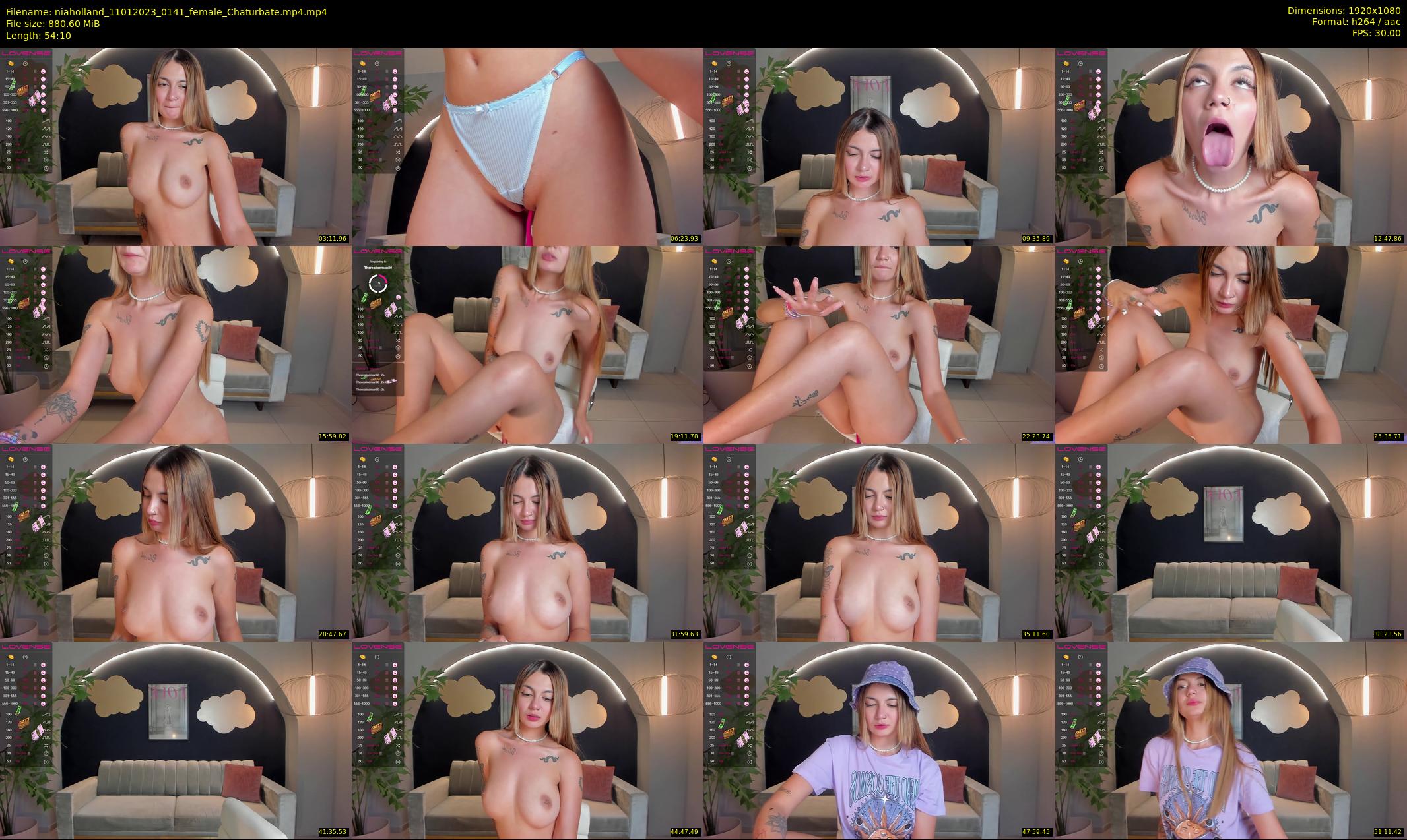 niaholland — 55 minute Chaturbate female cam show recording, 1080p, Jan 11, 2023