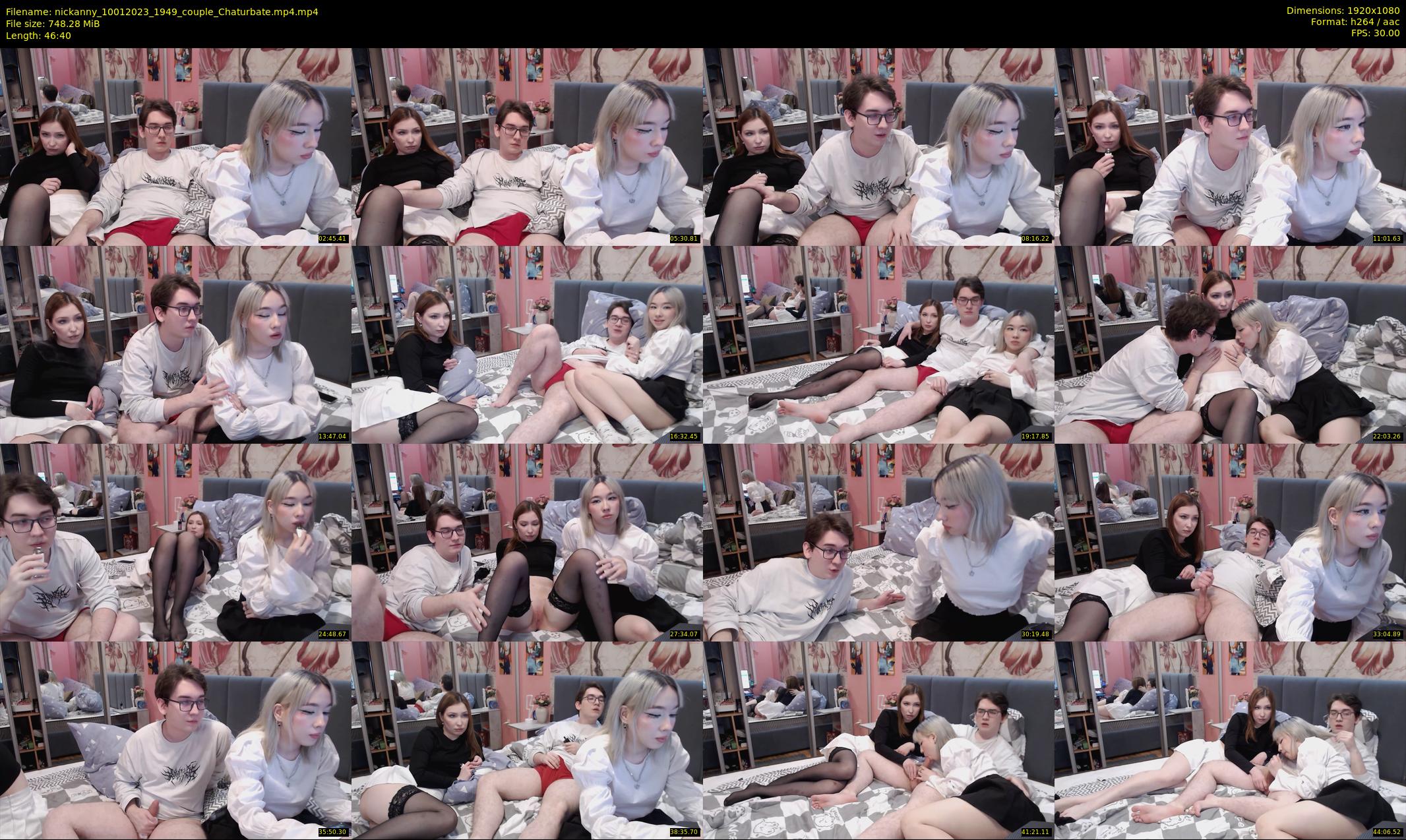 nickanny — 47 minute Chaturbate couple cam show recording, 1080p, Jan 10, 2023