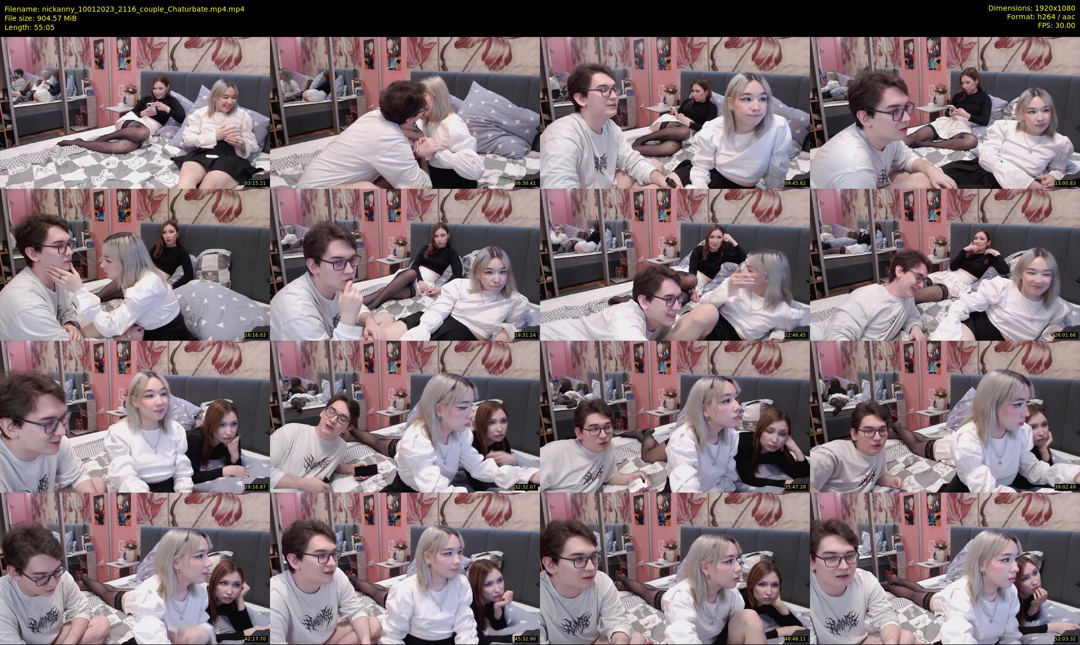 nickanny — 56 minute Chaturbate couple cam show recording, 1080p, Jan 10, 2023