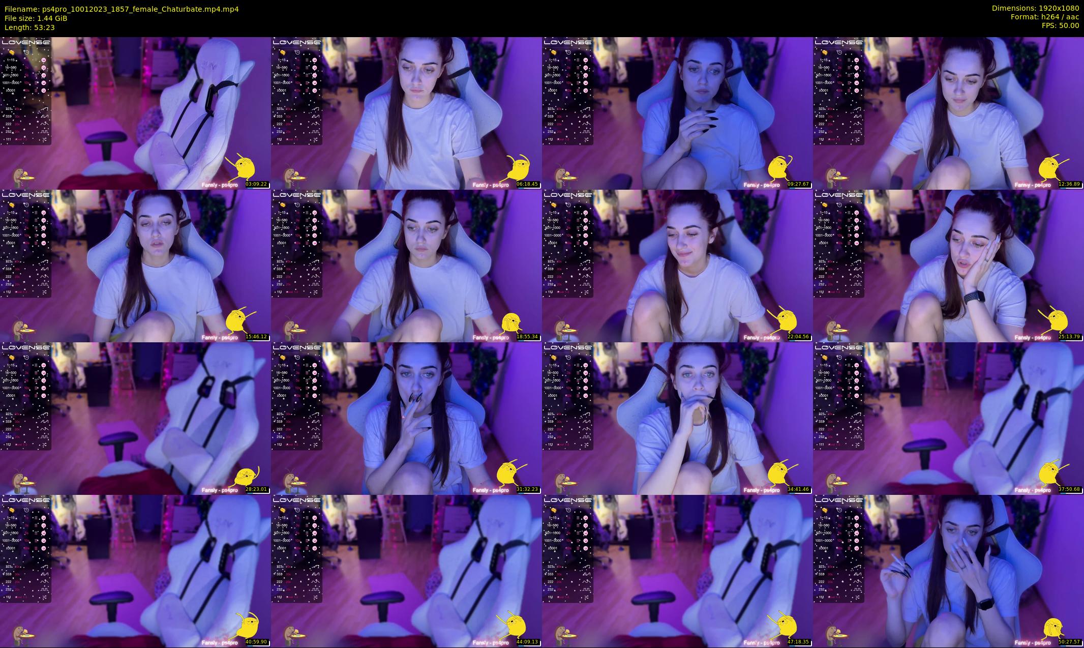 ps4pro — 54 minute Chaturbate female cam show recording, 1080p, Jan 10, 2023