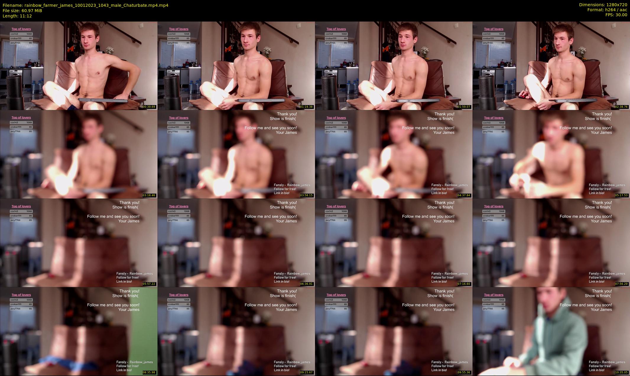 rainbow_farmer_james — 12 minute Chaturbate male cam show recording, 720p, Jan 10, 2023