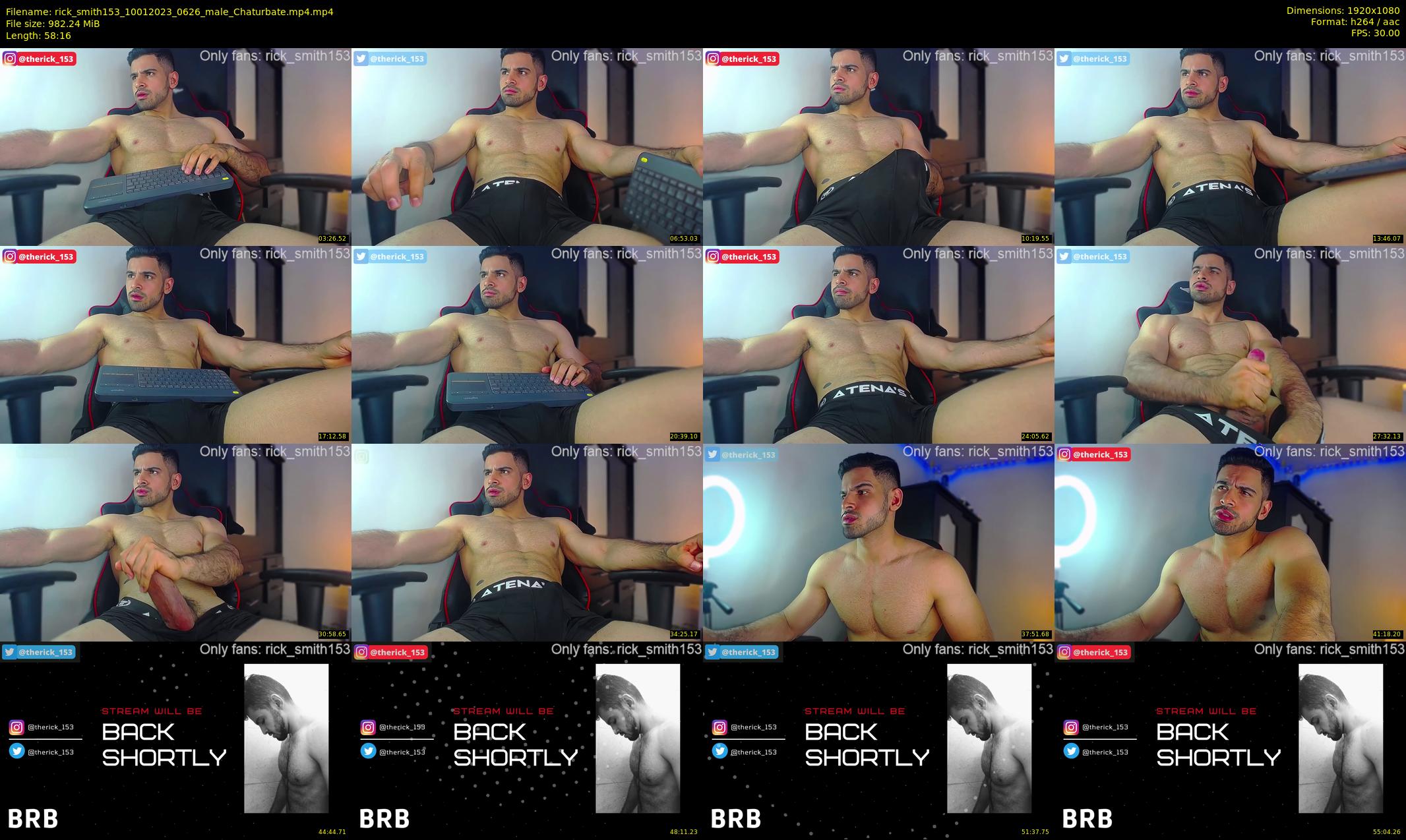rick_smith153 — 59 minute Chaturbate male cam show recording, 1080p, Jan 10, 2023