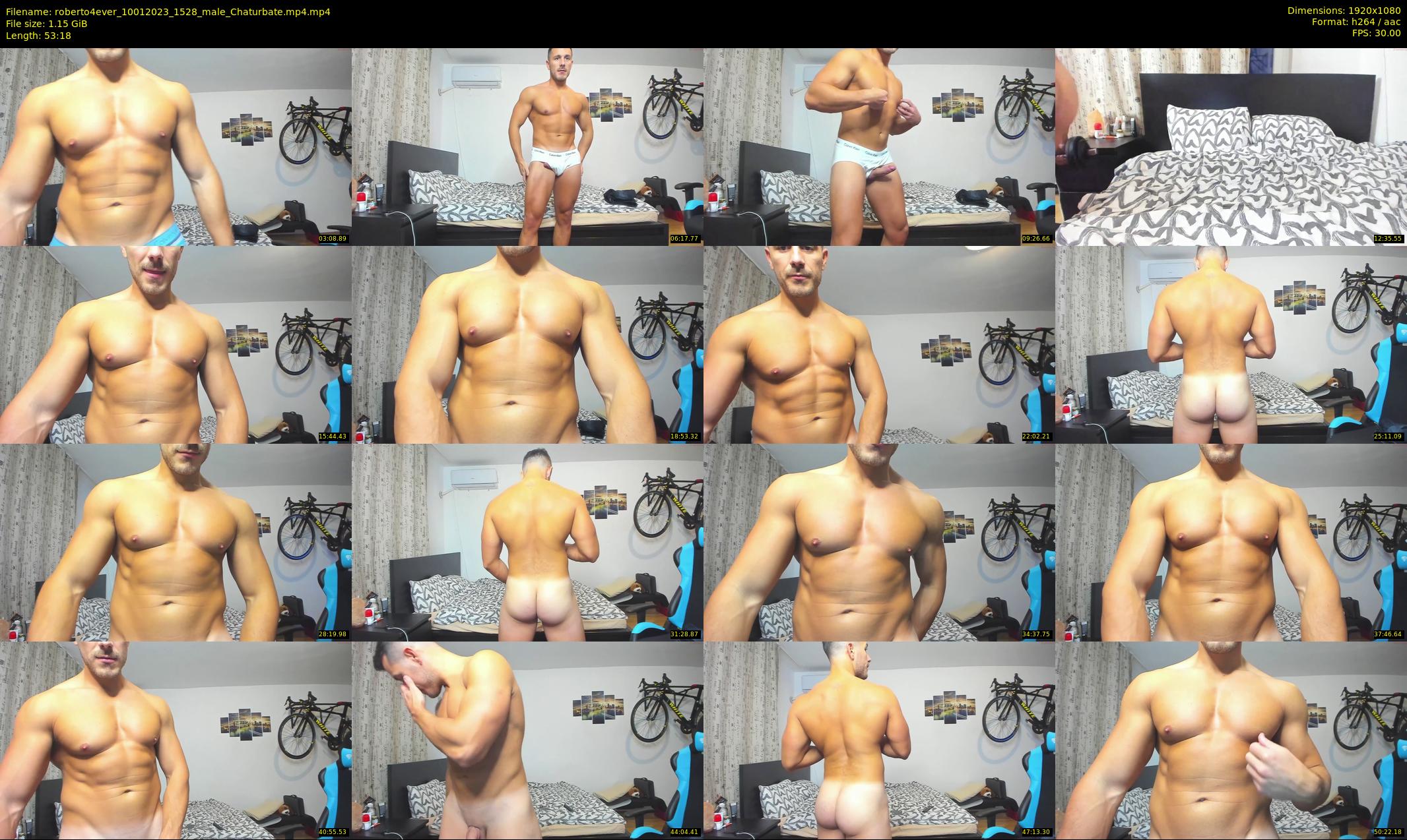 roberto4ever — 54 minute Chaturbate male cam show recording, 1080p, Jan 10, 2023