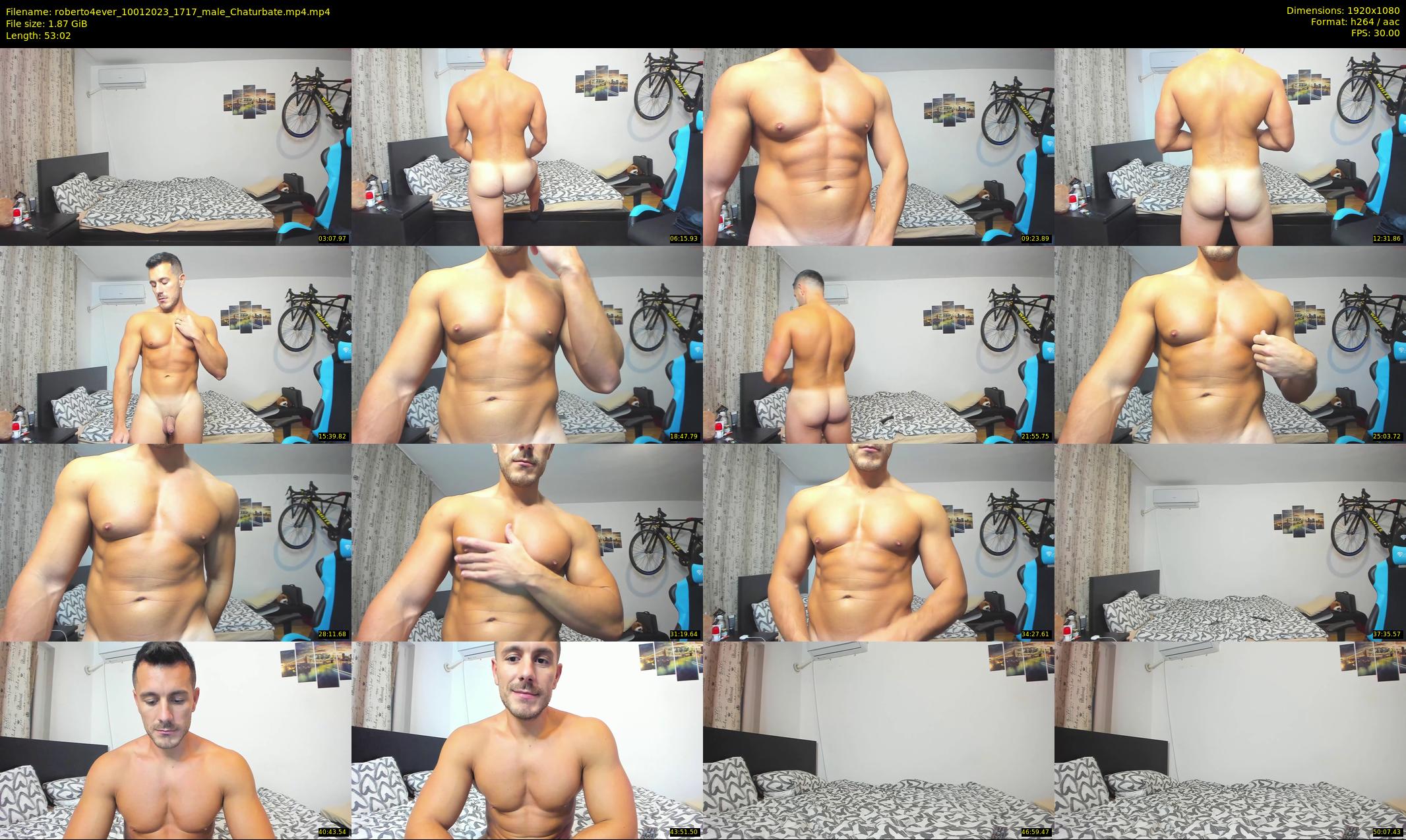 roberto4ever — 54 minute Chaturbate male cam show recording, 1080p, Jan 10, 2023