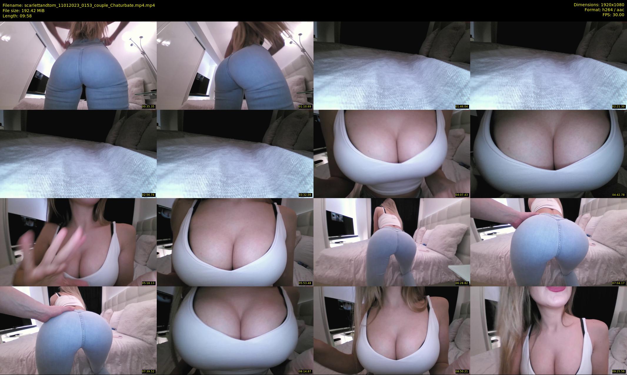scarlettandtom — 10 minute Chaturbate couple cam show recording, 1080p, Jan 11, 2023