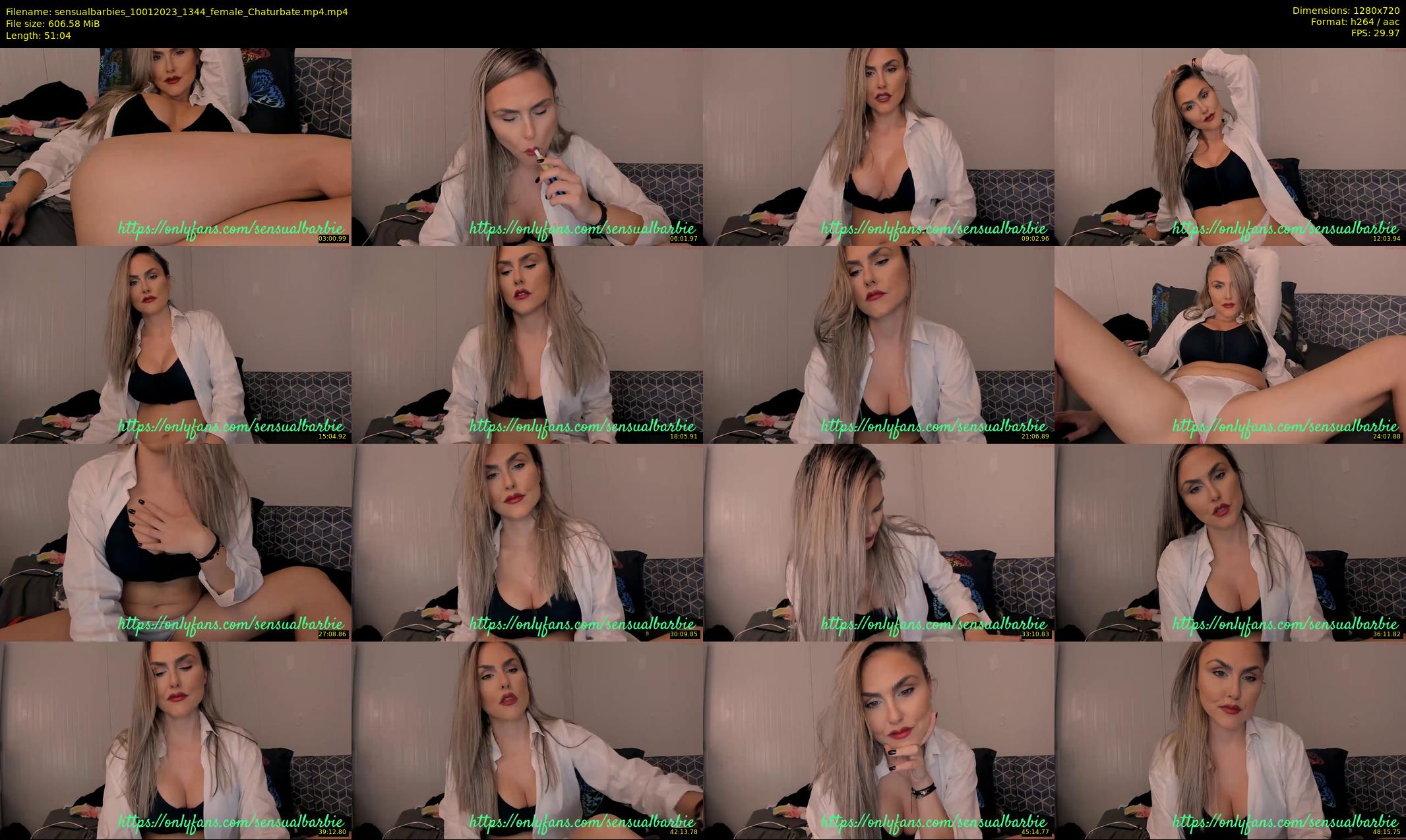 sensualbarbies — 52 minute Chaturbate female cam show recording, 720p, Jan 10, 2023