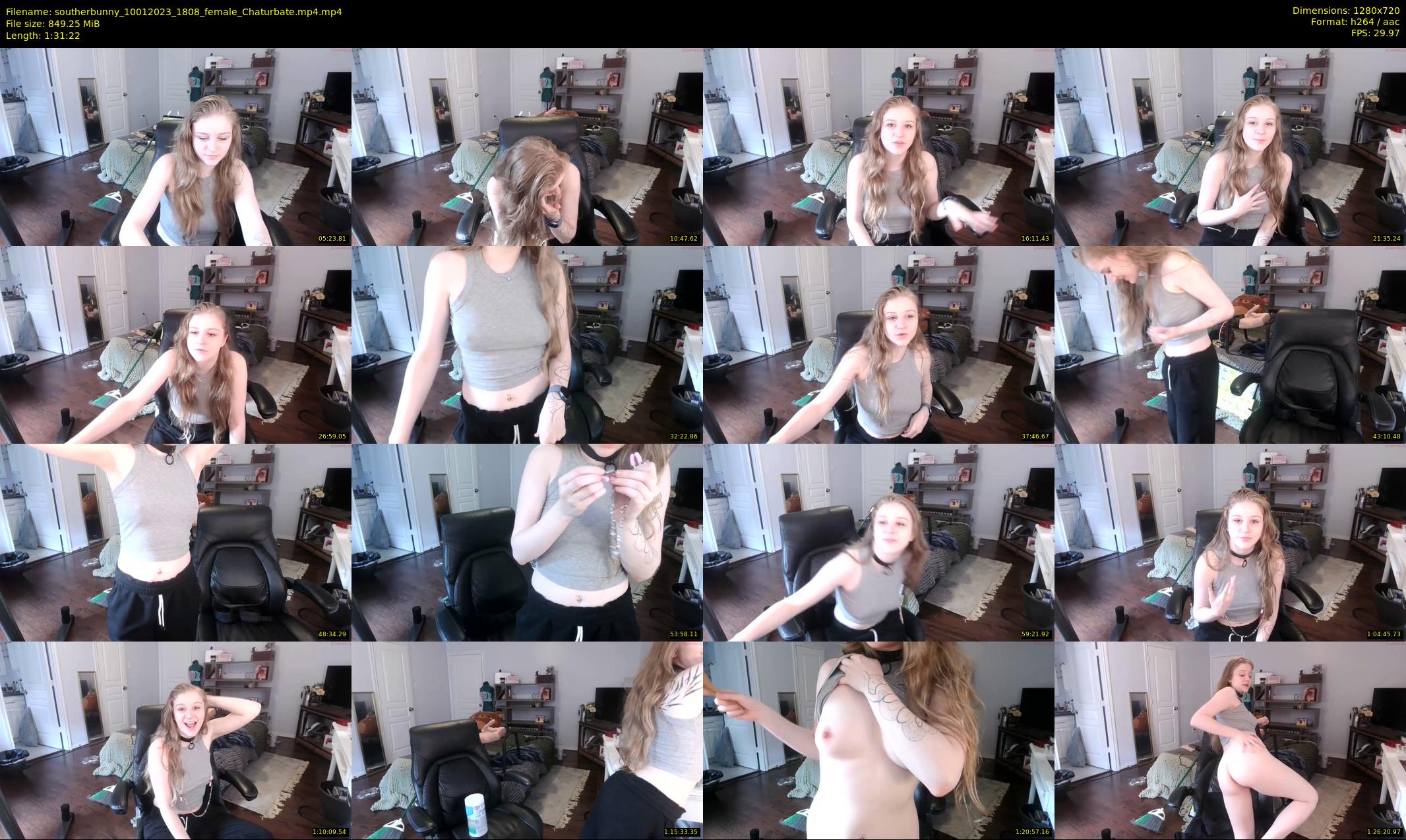 southerbunny — 92 minute Chaturbate female cam show recording, 720p, Jan 10, 2023