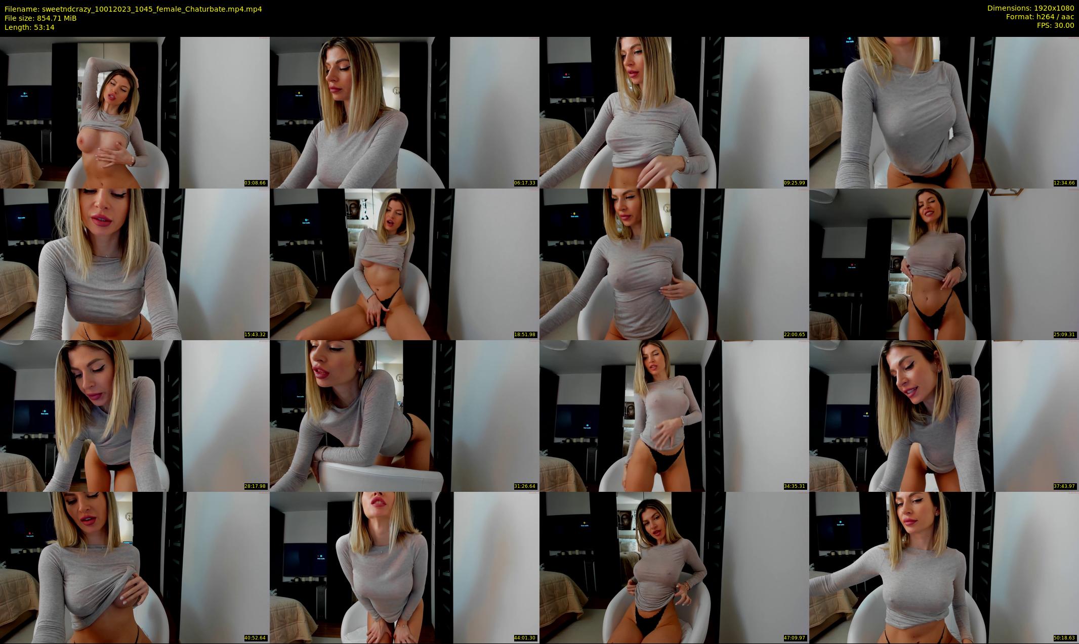 sweetndcrazy — 54 minute Chaturbate female cam show recording, 1080p, Jan 10, 2023