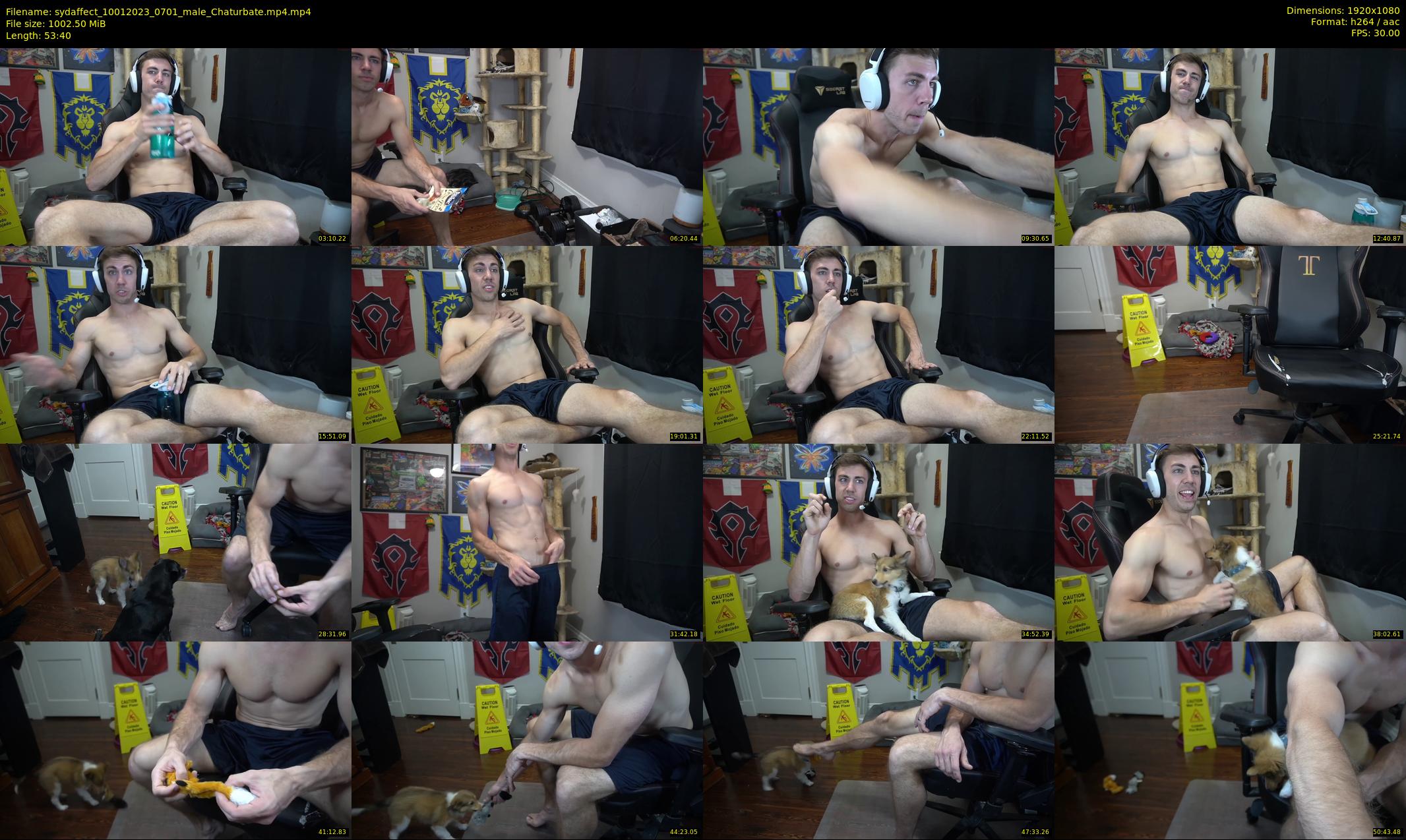 sydaffect — 54 minute Chaturbate male cam show recording, 1080p, Jan 10, 2023