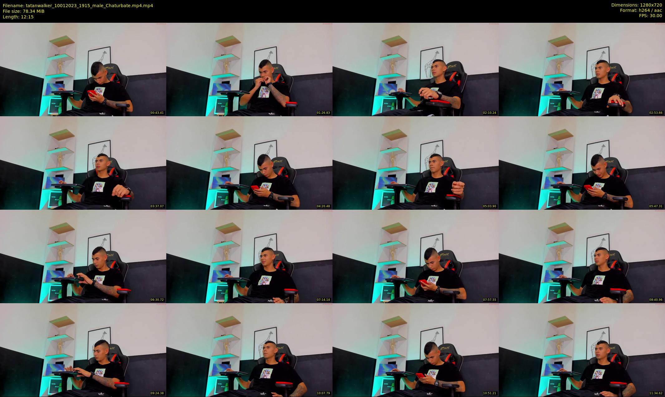 tatanwalker — 13 minute Chaturbate male cam show recording, 720p, Jan 10, 2023