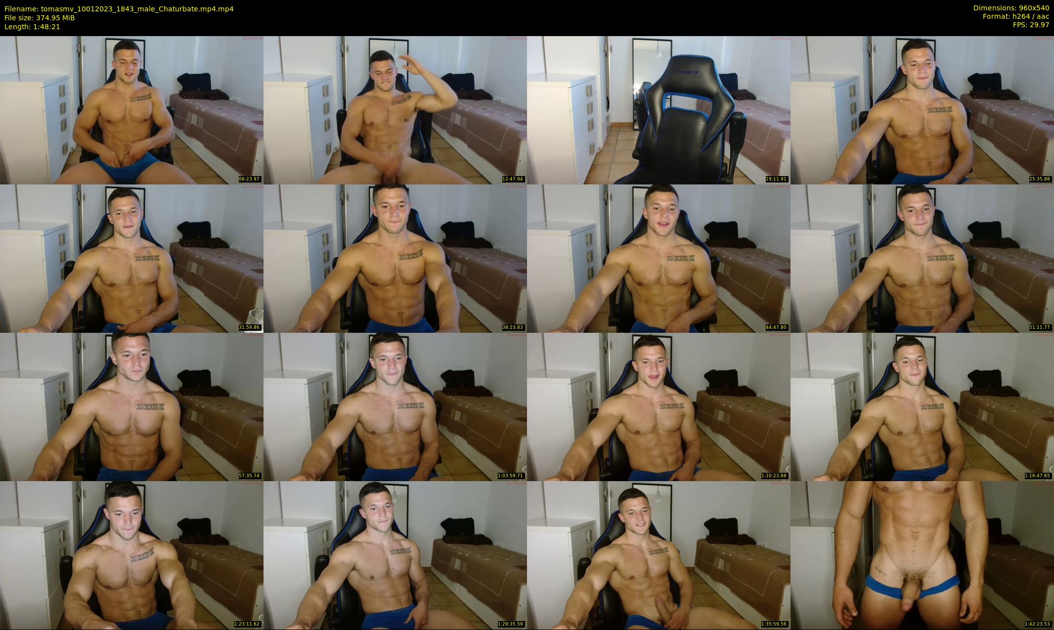 tomasmv — 109 minute Chaturbate male cam show recording, 480p, Jan 10, 2023