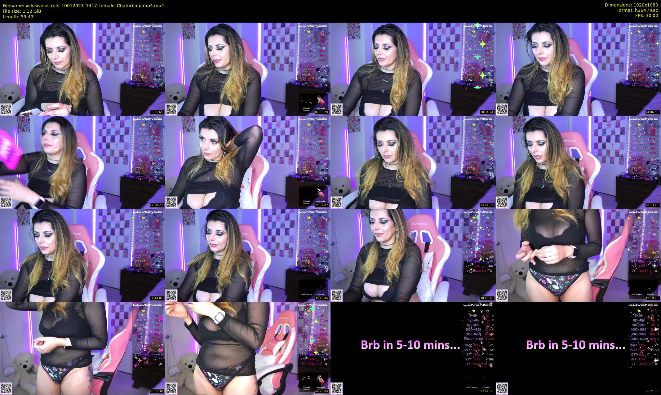 xclusivesecrets — 60 minute Chaturbate female cam show recording, 1080p, Jan 10, 2023