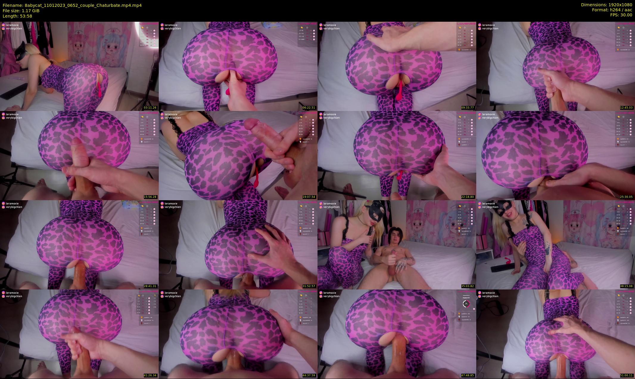 8abycat — 54 minute Chaturbate couple cam show recording, 1080p, Jan 11, 2023