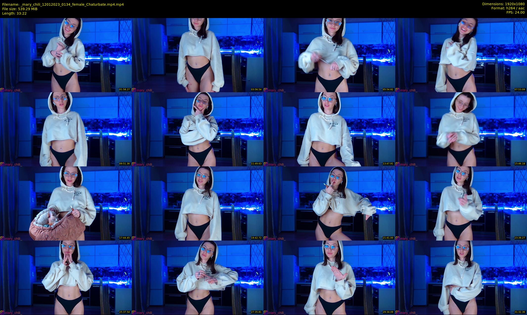 _mary_chili — 34 minute Chaturbate female cam show recording, 1080p, Jan 12, 2023