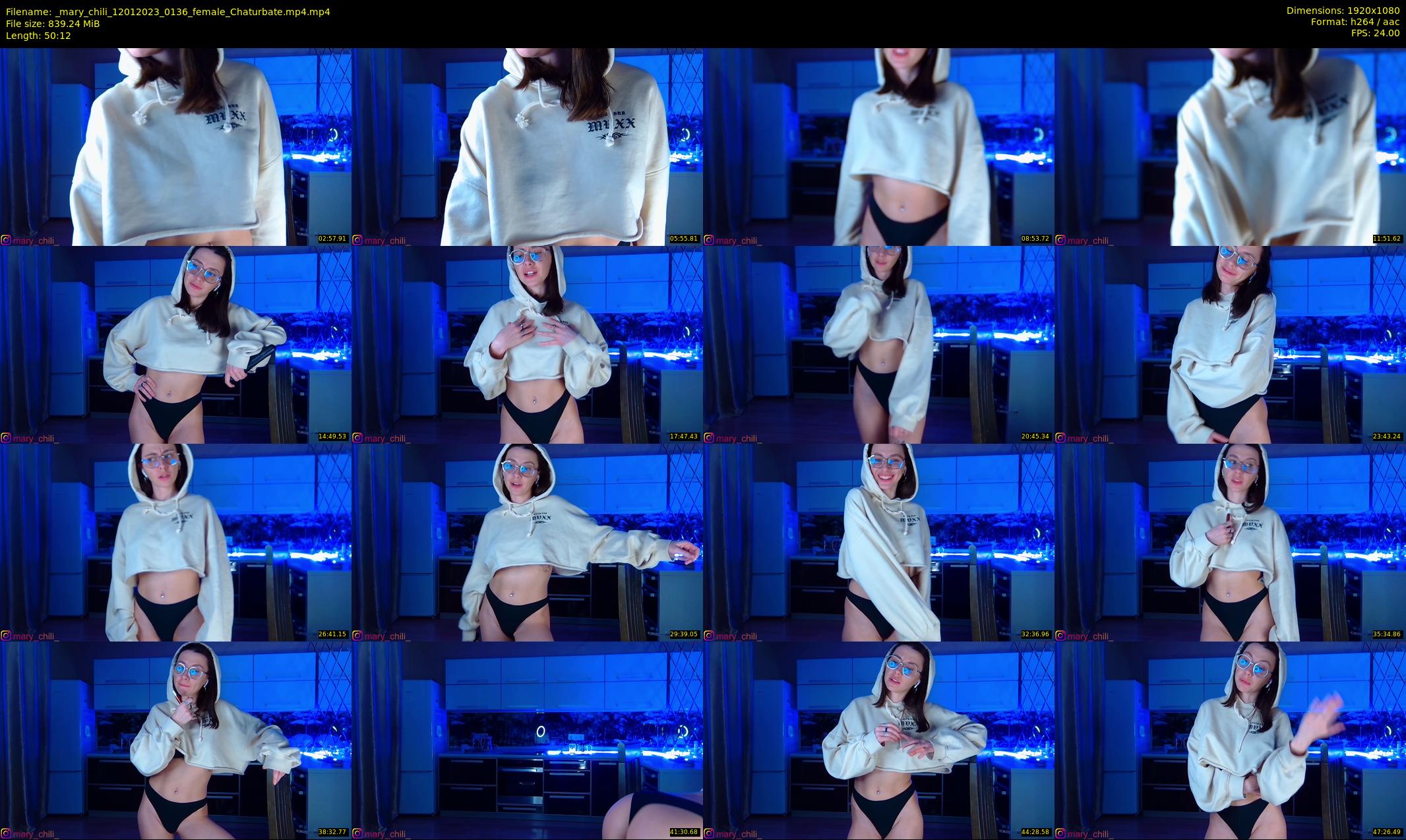 _mary_chili — 51 minute Chaturbate female cam show recording, 1080p, Jan 12, 2023