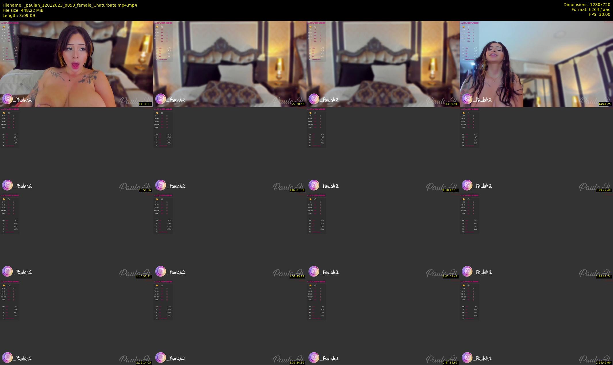 _paulah — 190 minute Chaturbate female cam show recording, 720p, Jan 12, 2023