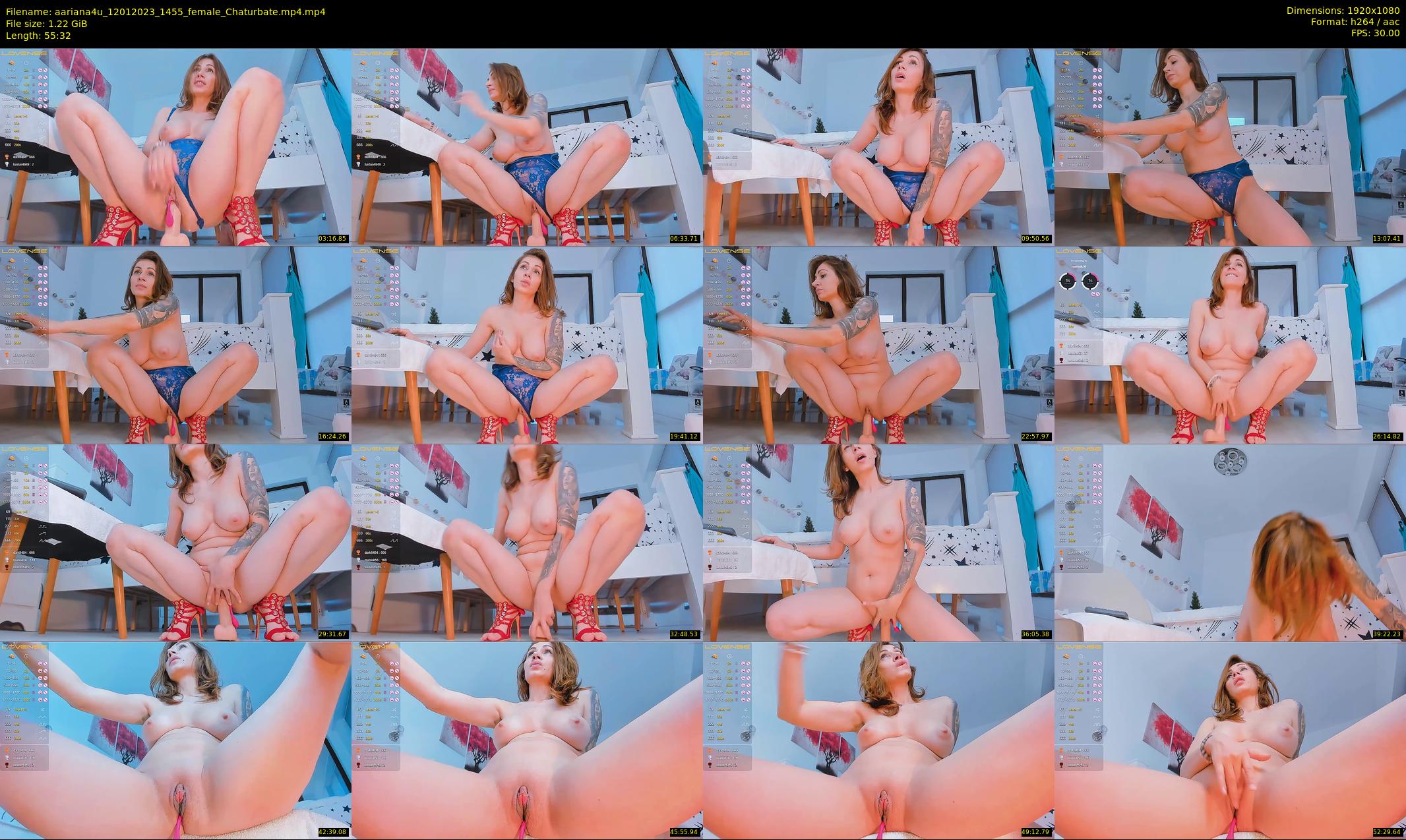 aariana4u — 56 minute Chaturbate female cam show recording, 1080p, Jan 12, 2023
