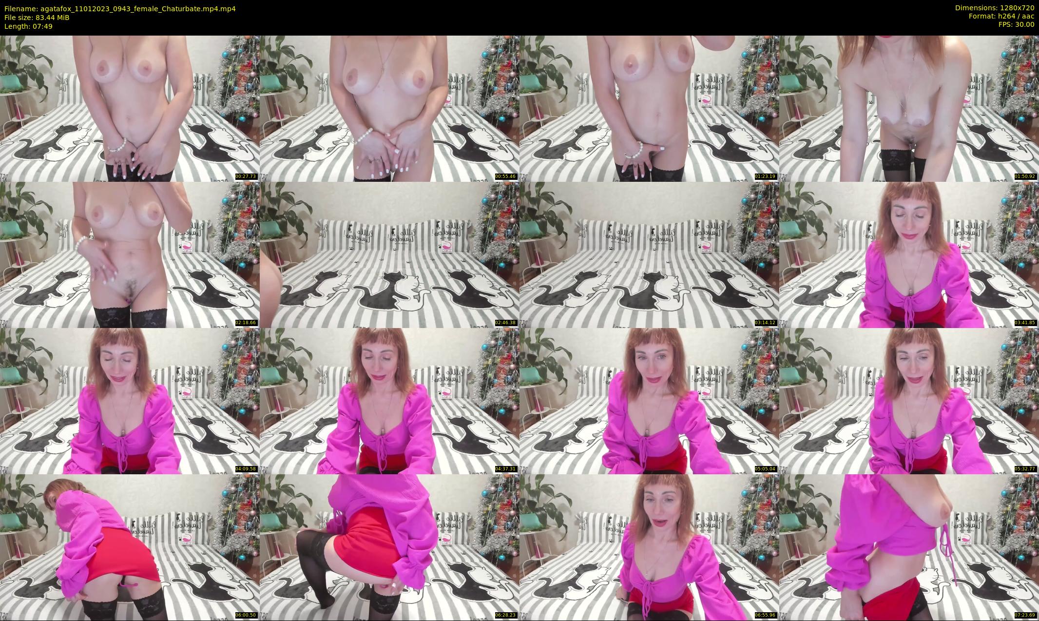 agatafox — 8 minute Chaturbate female cam show recording, 720p, Jan 11, 2023