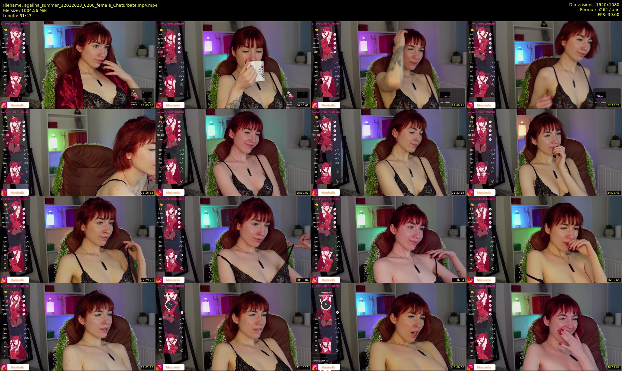 agelina_summer — 52 minute Chaturbate female cam show recording, 1080p, Jan 12, 2023