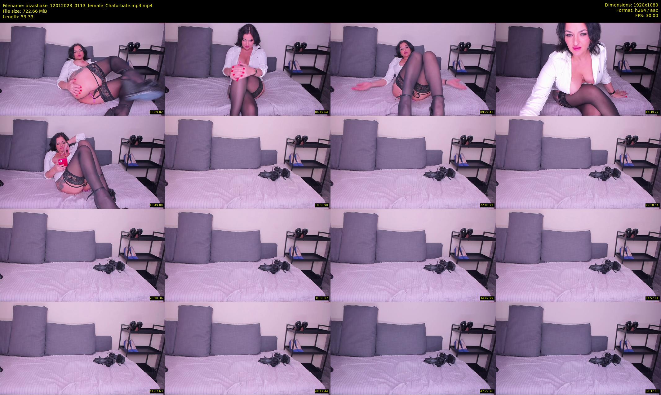 aizashake — 54 minute Chaturbate female cam show recording, 1080p, Jan 12, 2023