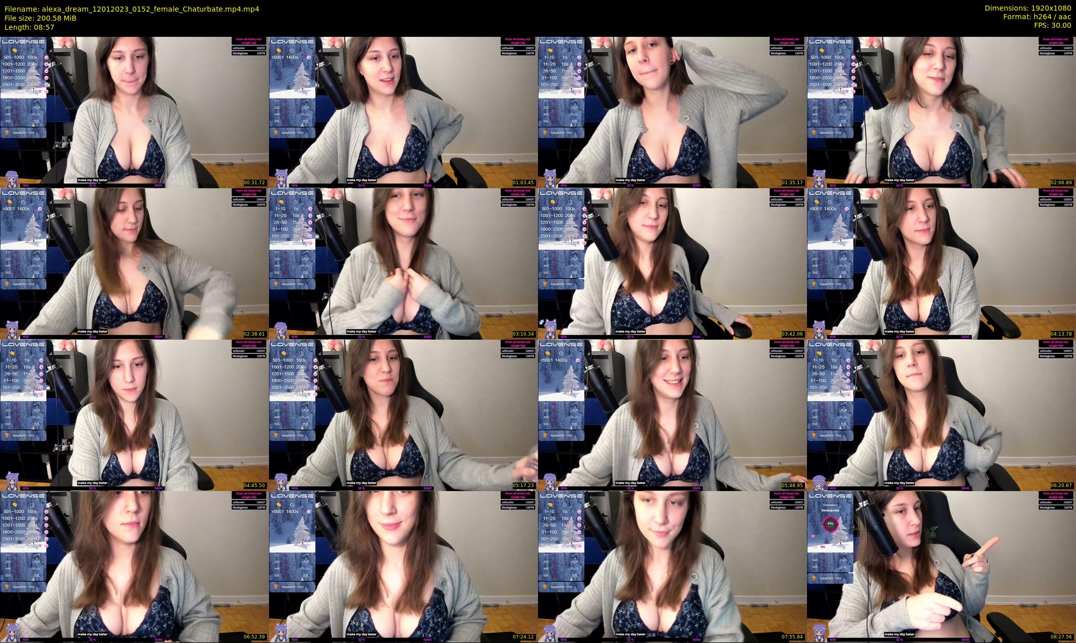 alexa_dream — 9 minute Chaturbate female cam show recording, 1080p, Jan 12, 2023