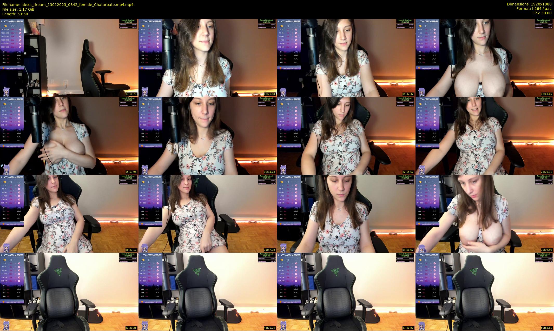 alexa_dream — 54 minute Chaturbate female cam show recording, 1080p, Jan 13, 2023